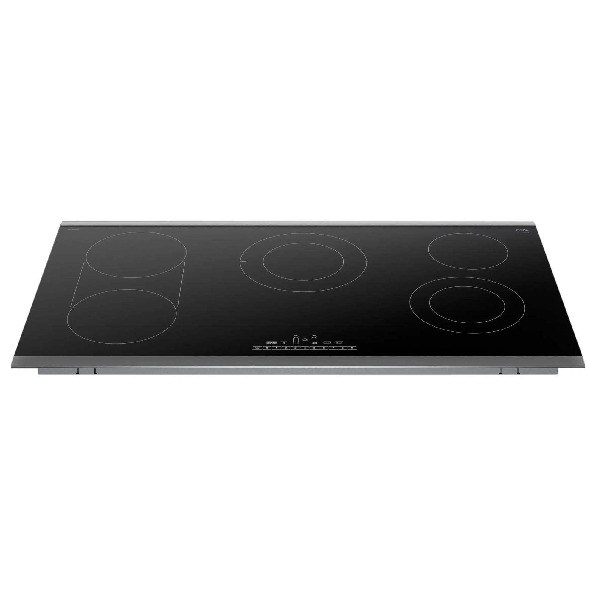 Bosch 800 Series 36" BuiltIn Electric Cooktop with Frame in Black and