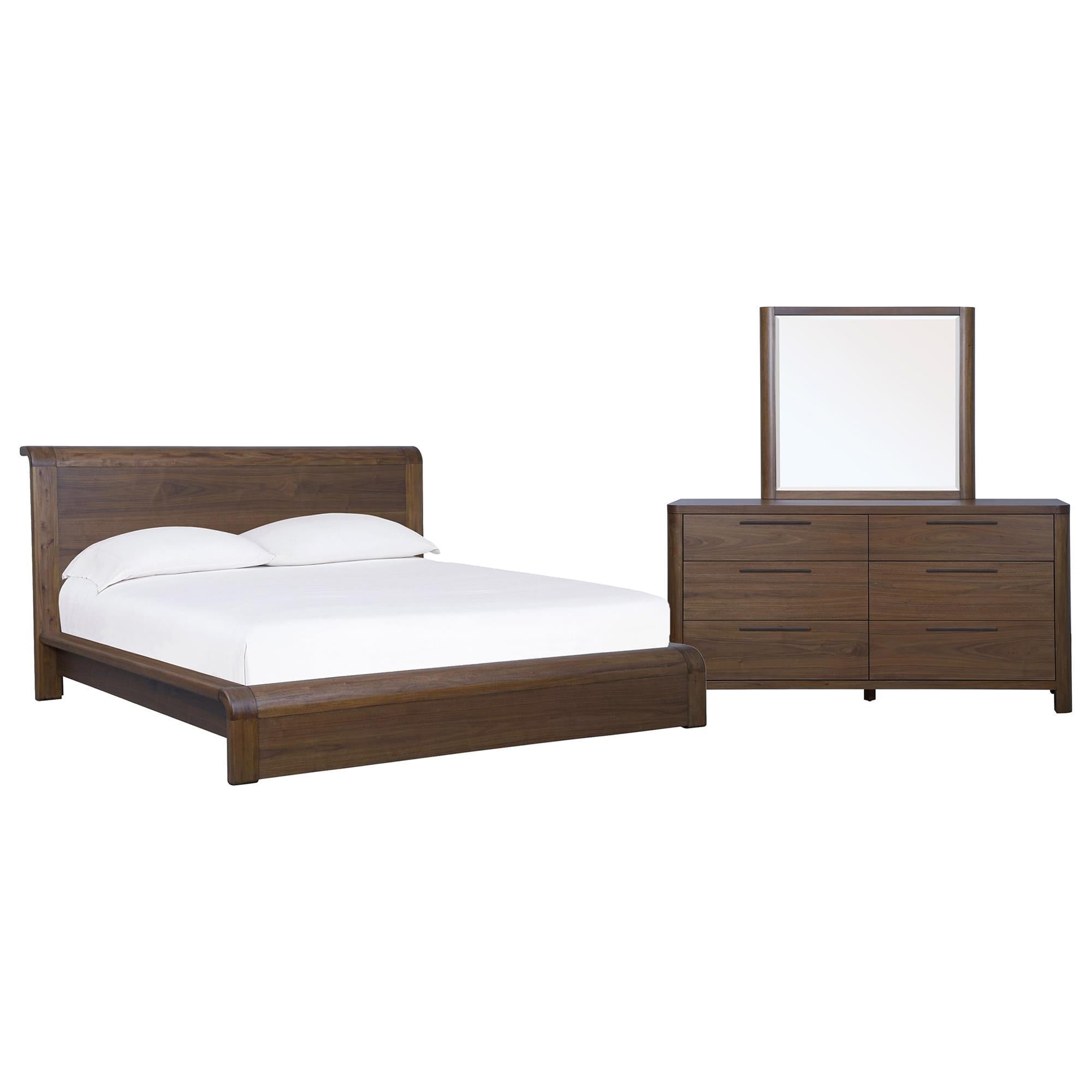 Urban Home Totes 3-Piece Queen Bedroom Set in English Walnut