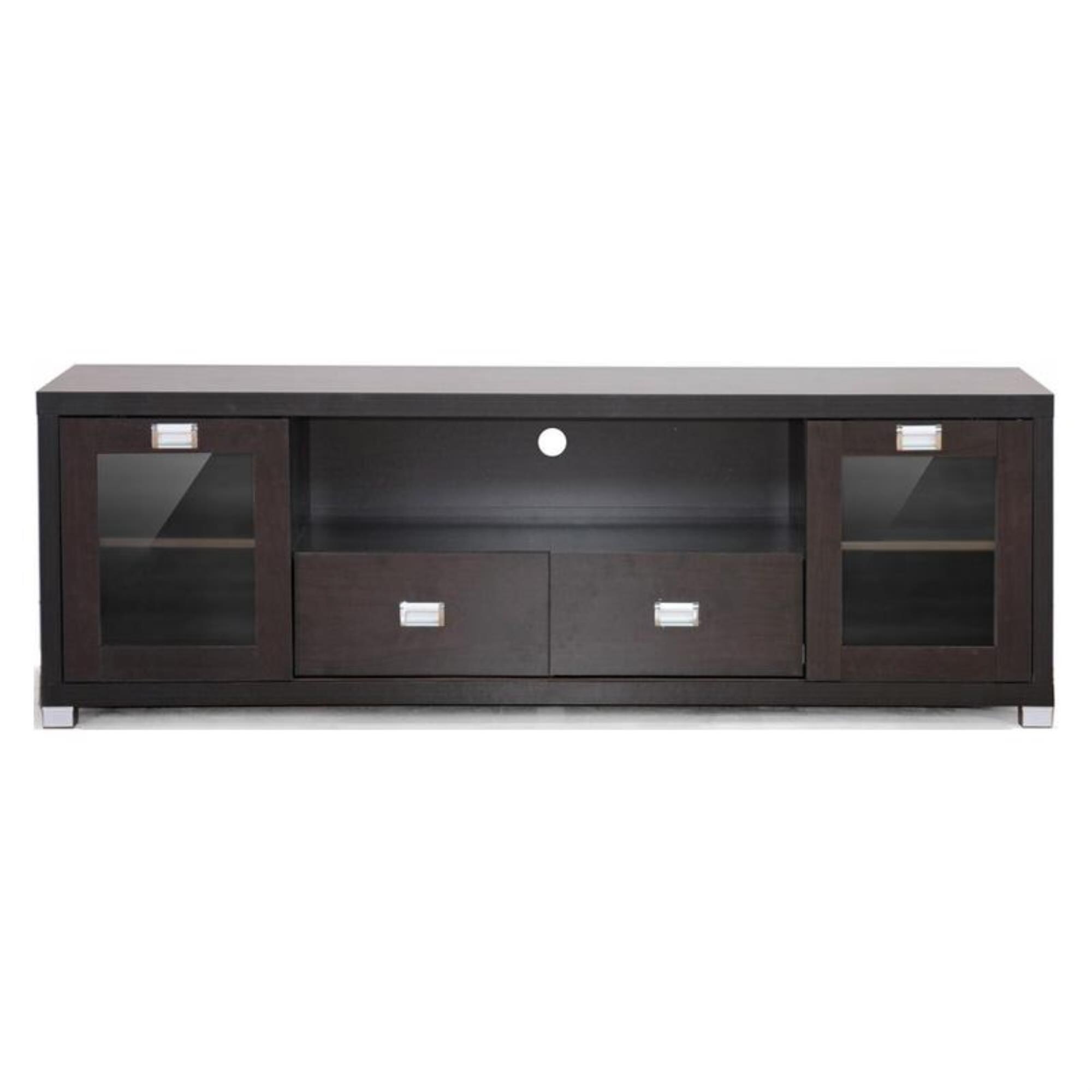Baxton Studio Baxton Studio Gosford 69.5" TV Stand in Dark Brown NFM