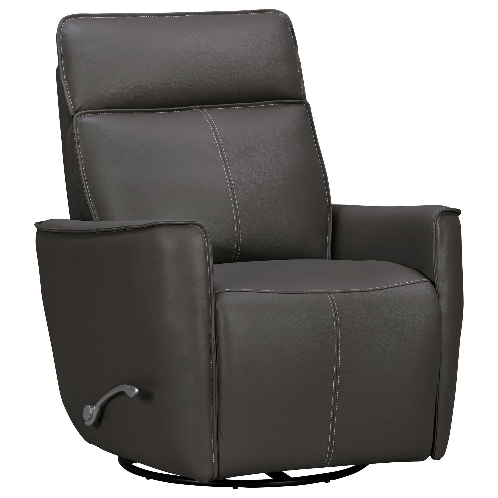 Simeon Collection Rosxy Manual Swivel Glider Recliner in Abby Dark