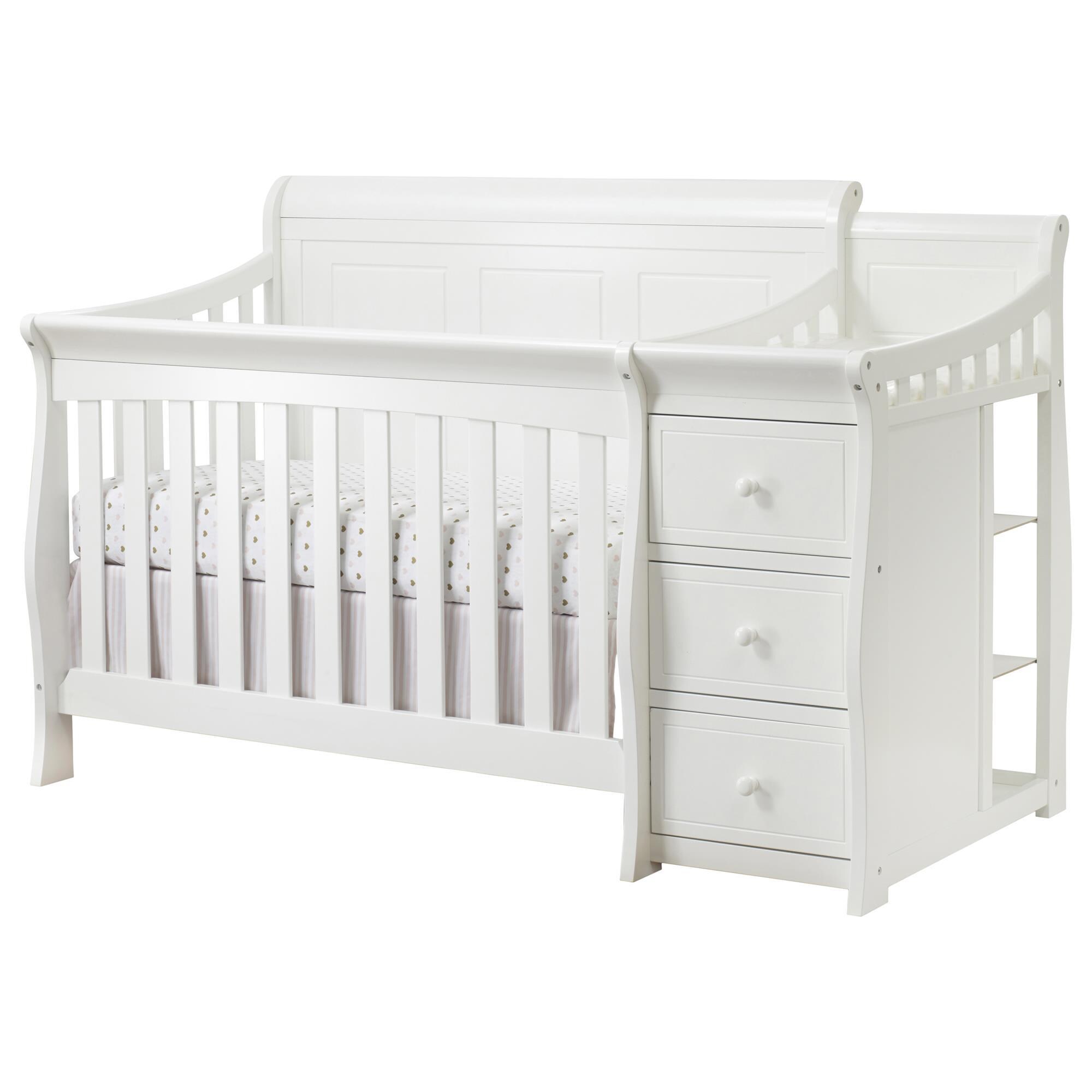 Sorelle Princeton Elite 2 Piece Crib with Changer in White NFM