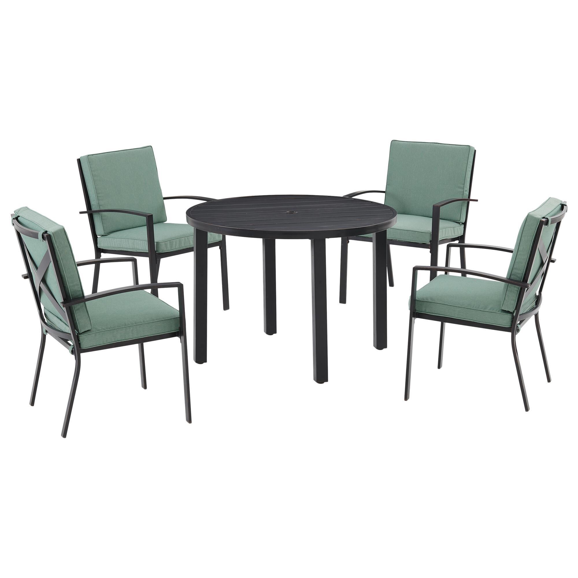 Crosley Furniture Kaplan 5Piece Patio Dining Set with Arm Chair in