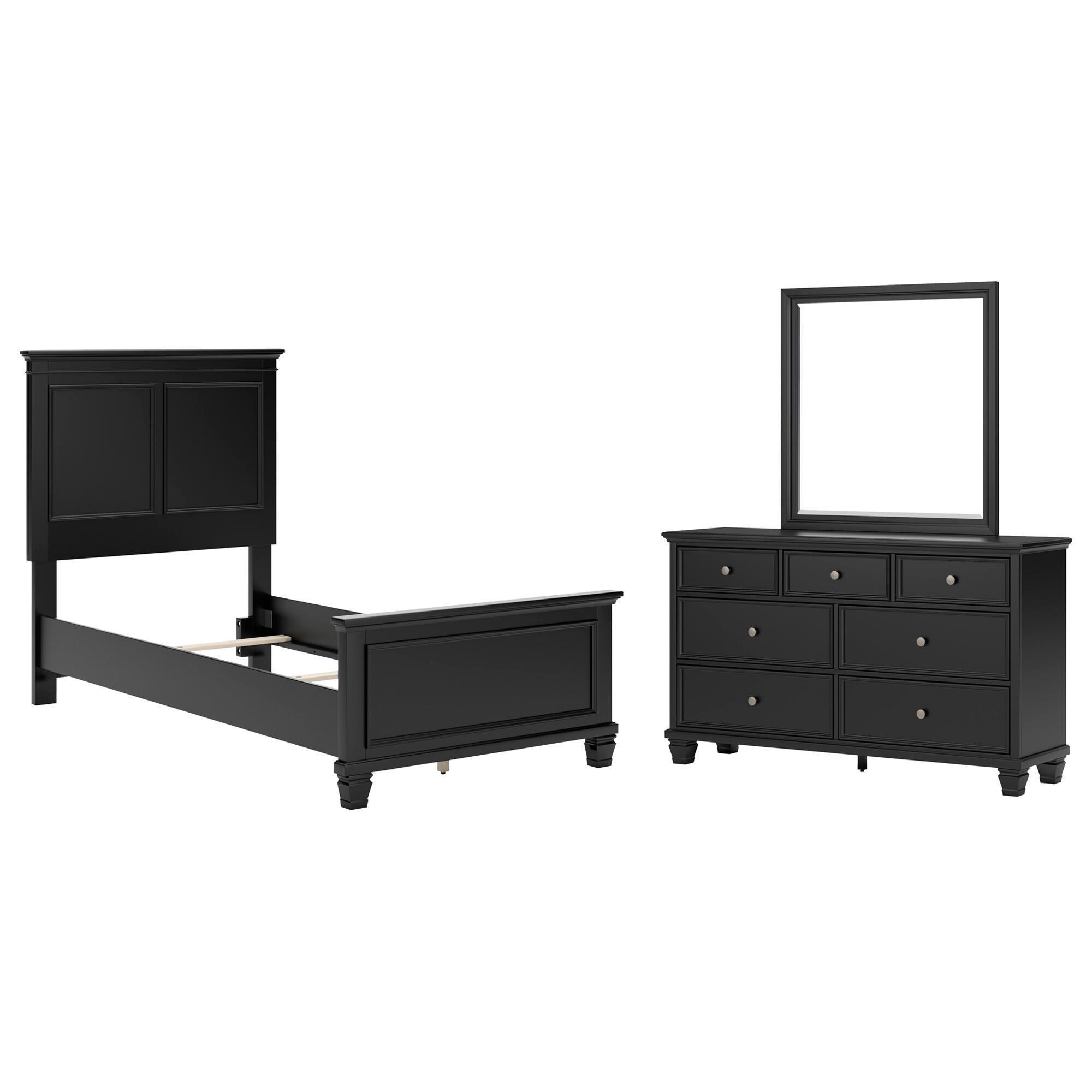 Signature Design by Ashley Lanolee 3Piece Twin Bedroom Set in Black NFM