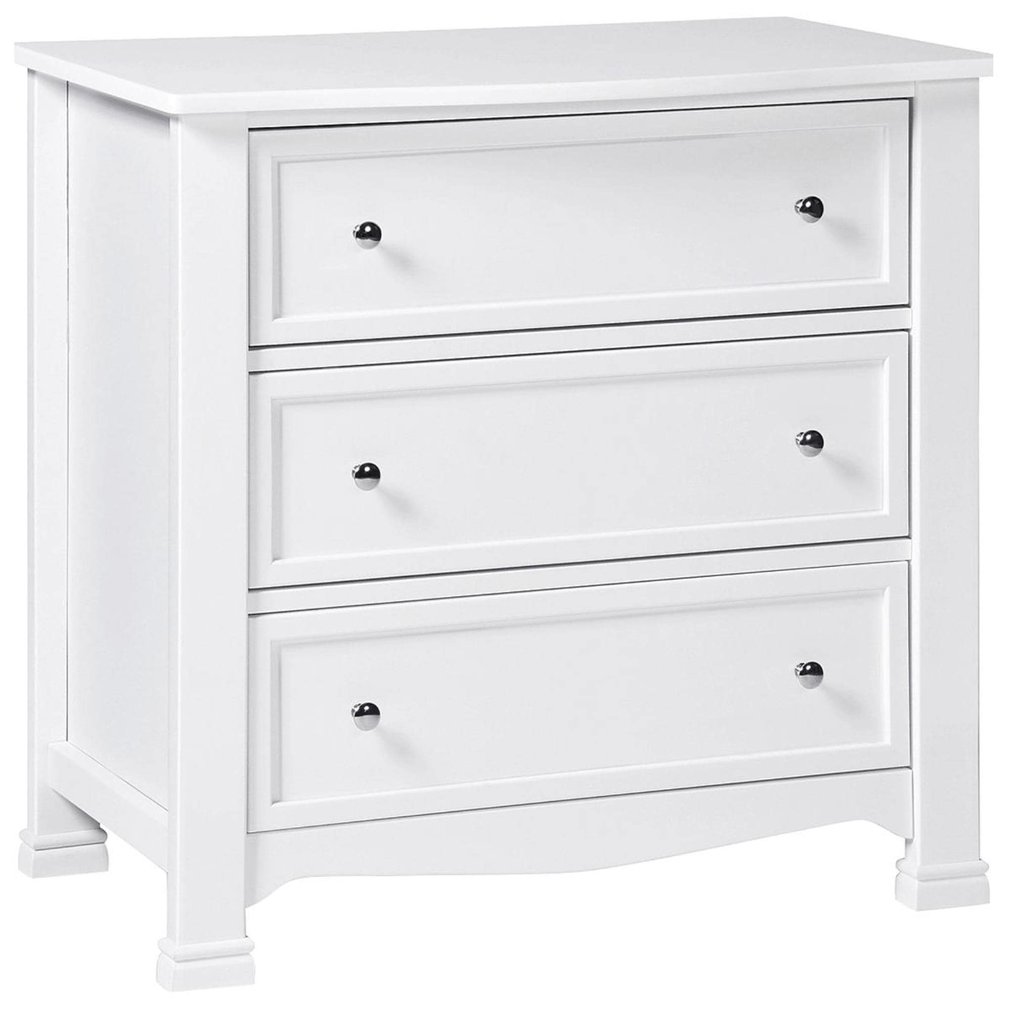 3 drawer dresser white White 3 Drawer Rectangle Dresser White Particle Board