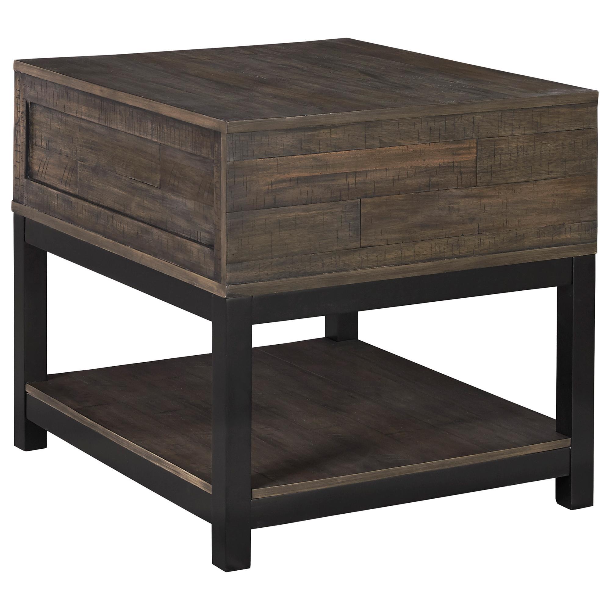 Signature Design by Ashley Johurst Rectangular End Table in Grayish