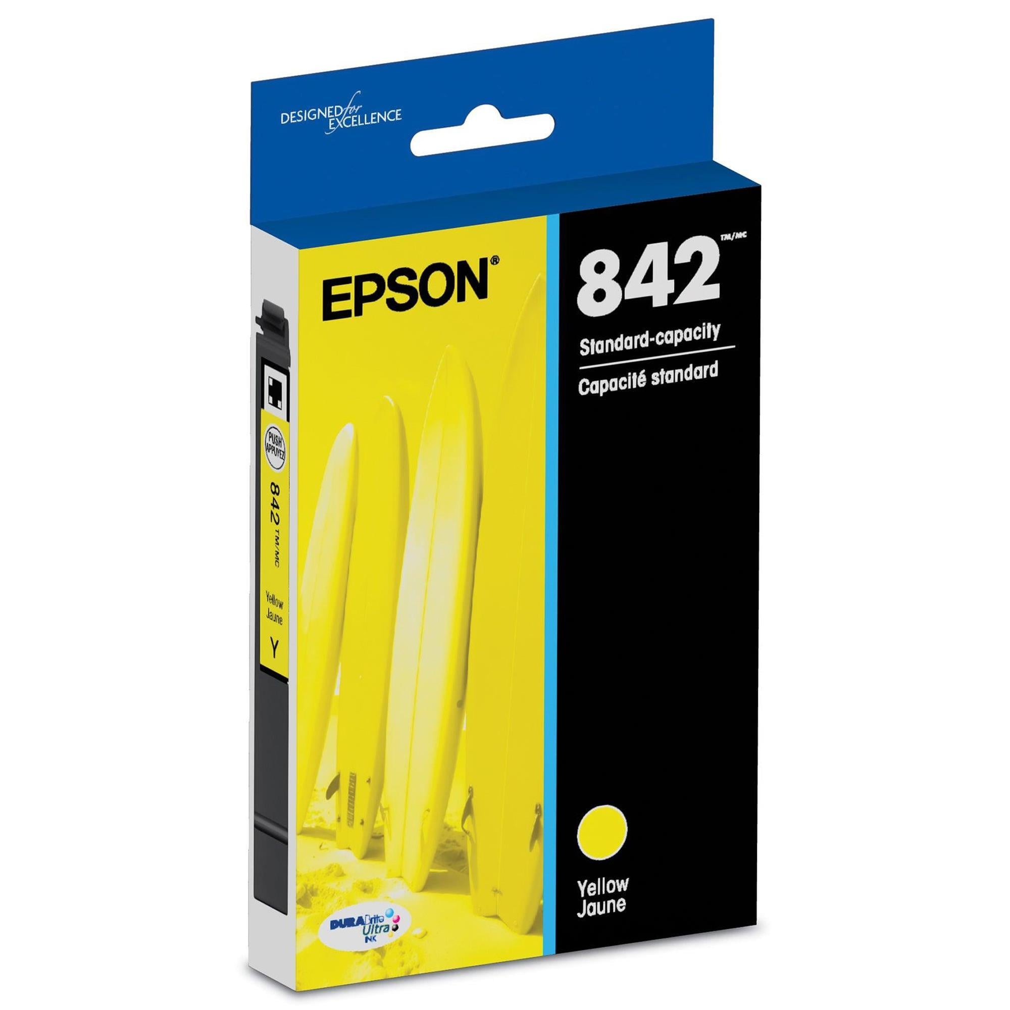 Epson T842 DuraBrite Ultra Ink Standard Capacity Cartridge in Yellow