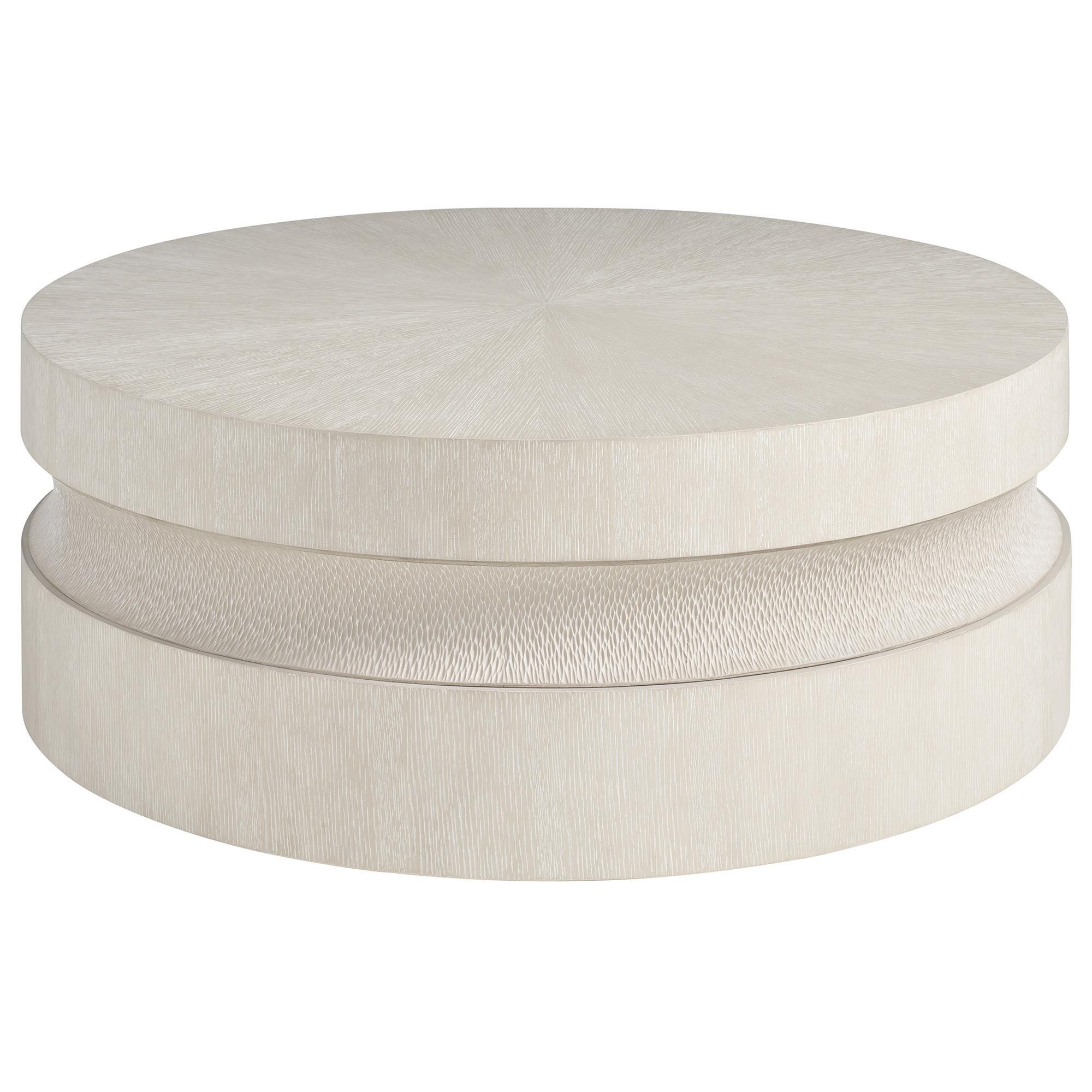 Lexington Home Brands Copa Cabana Bianca Round Cocktail Table in Sea Mist