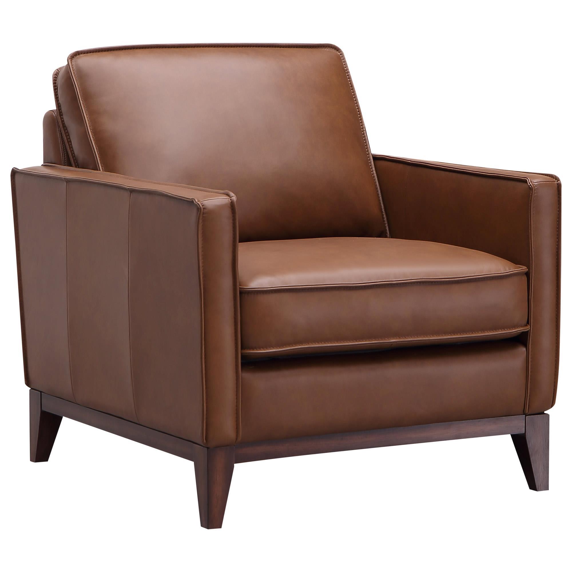 Italiano Furniture Weston Leather Chair in Highland Brown Shop NFM