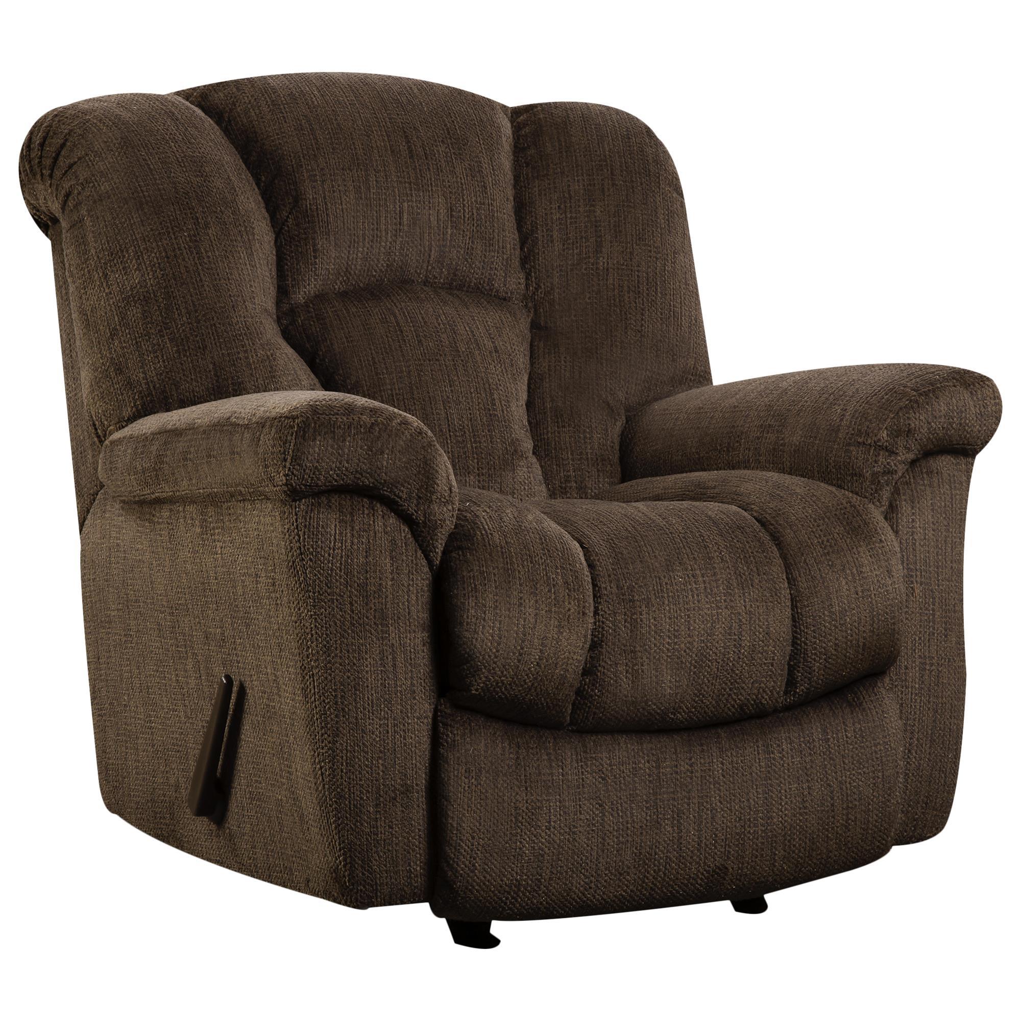 HomeStretch Transformer Manual Rocker Recliner in Gray