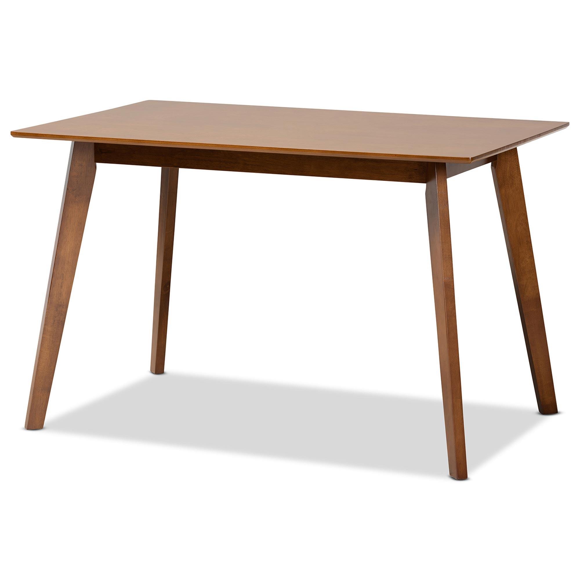 Baxton Studio Maila Dining Table in Walnut Brown - Table Only