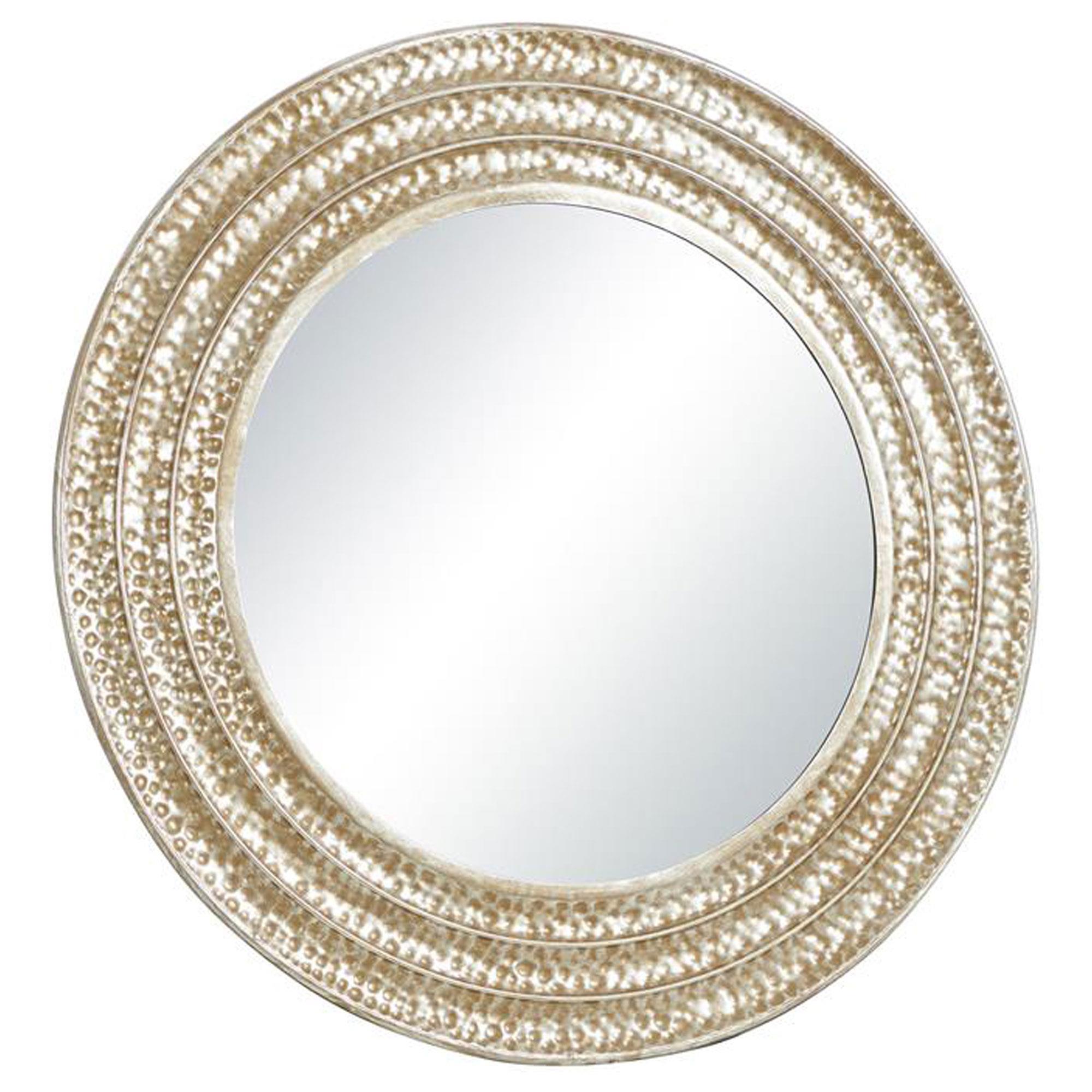 Maple and Jade Glam Metal Wall Mirror in Gold