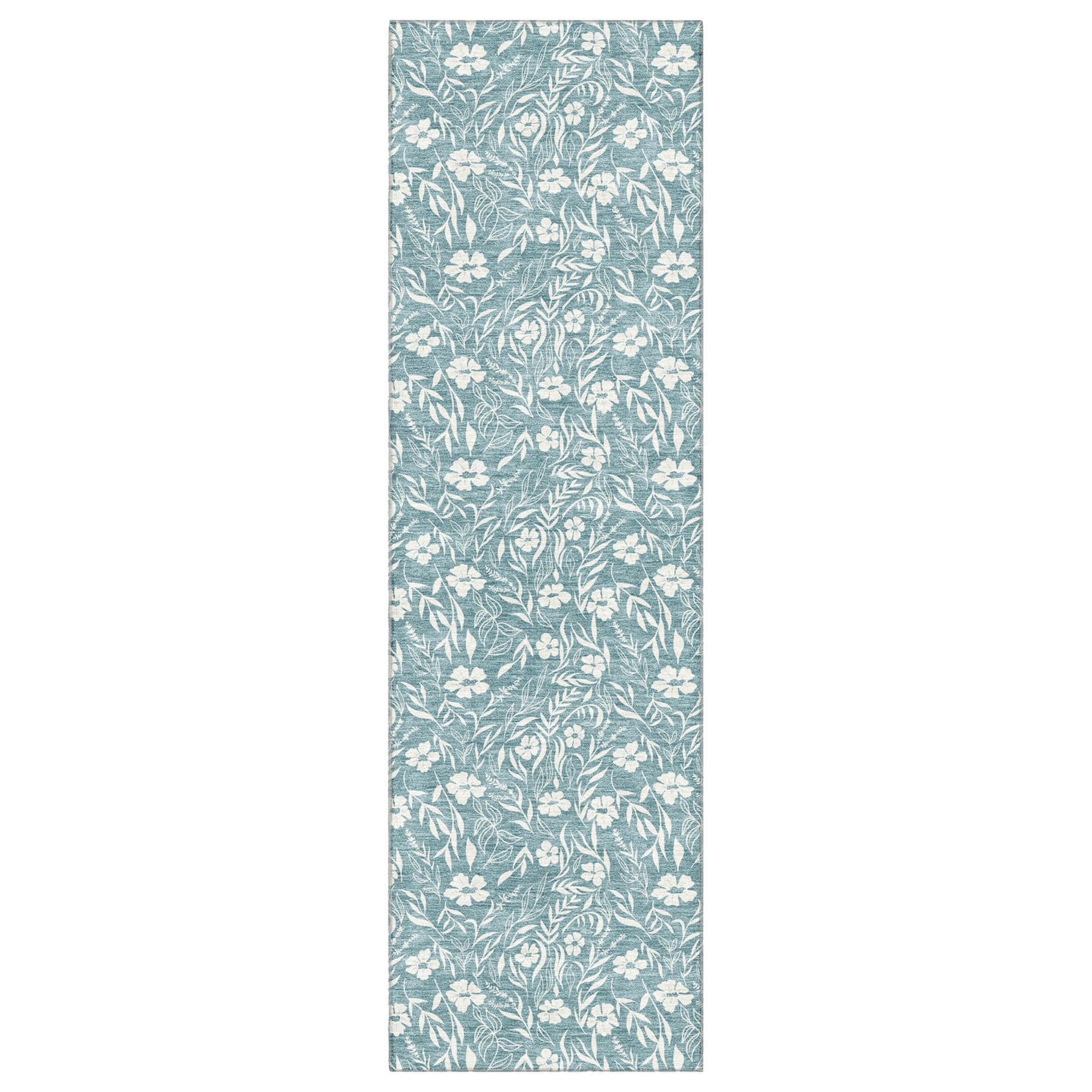 Dalyn Rug Company Soft Essentials Floral Teal 2'3
