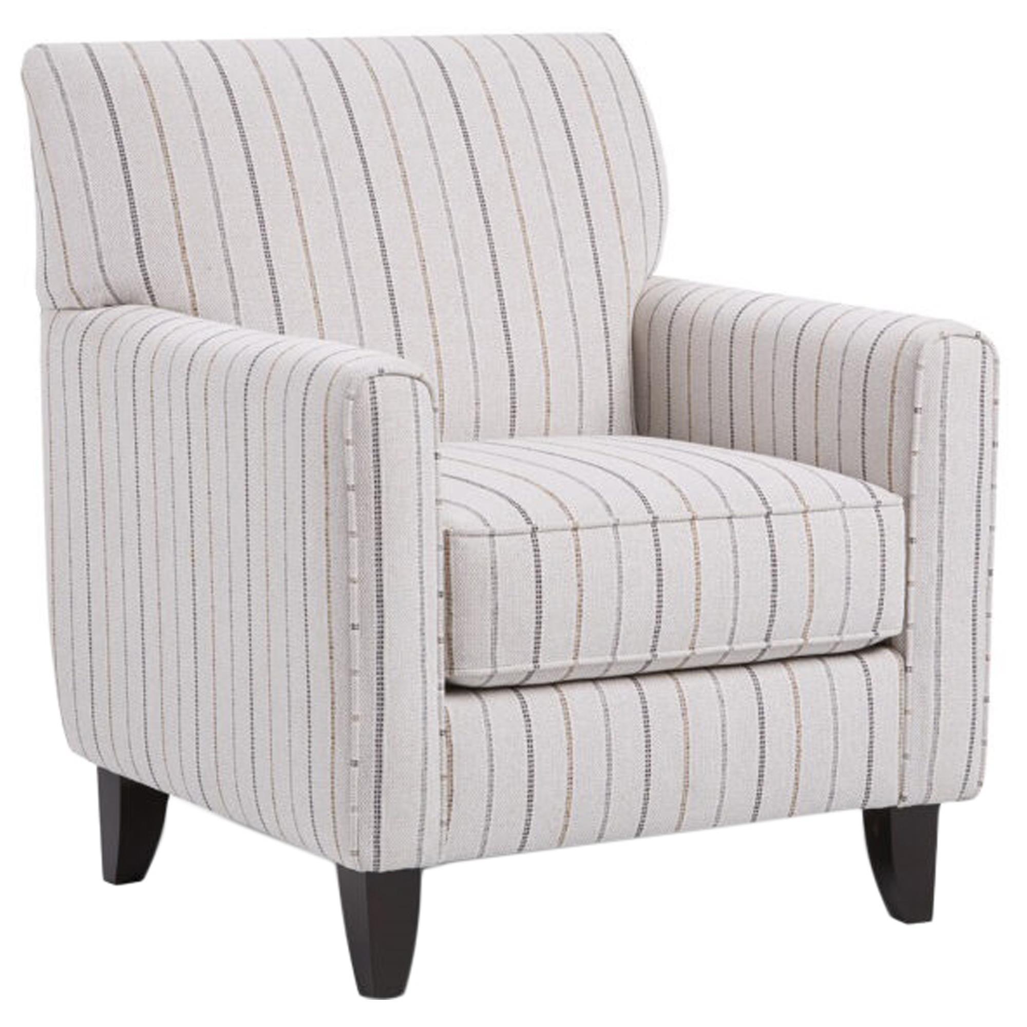 Xenia Vandy Heather Accent Chair in Faya and Espresso NFM