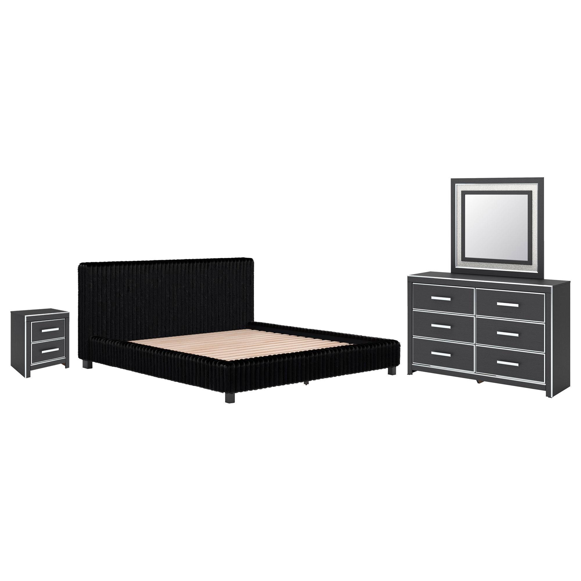 Zuraleus King Upholstered Platform Bed
