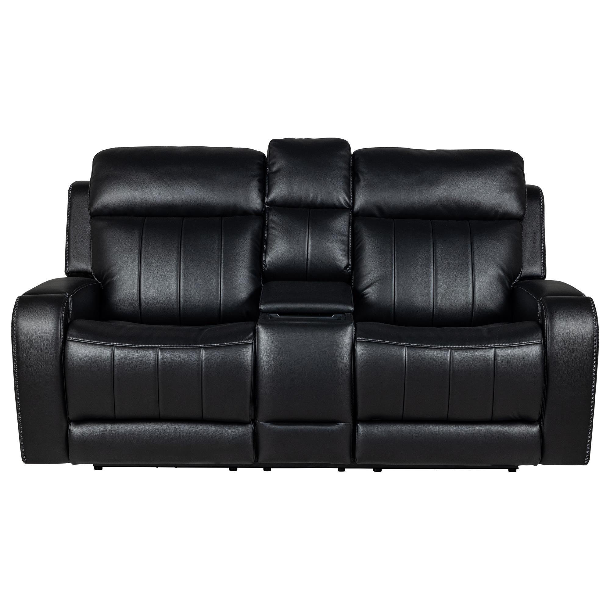 Palisade & Co. Utopia Triple Power Reclining Loveseat in Eclipse