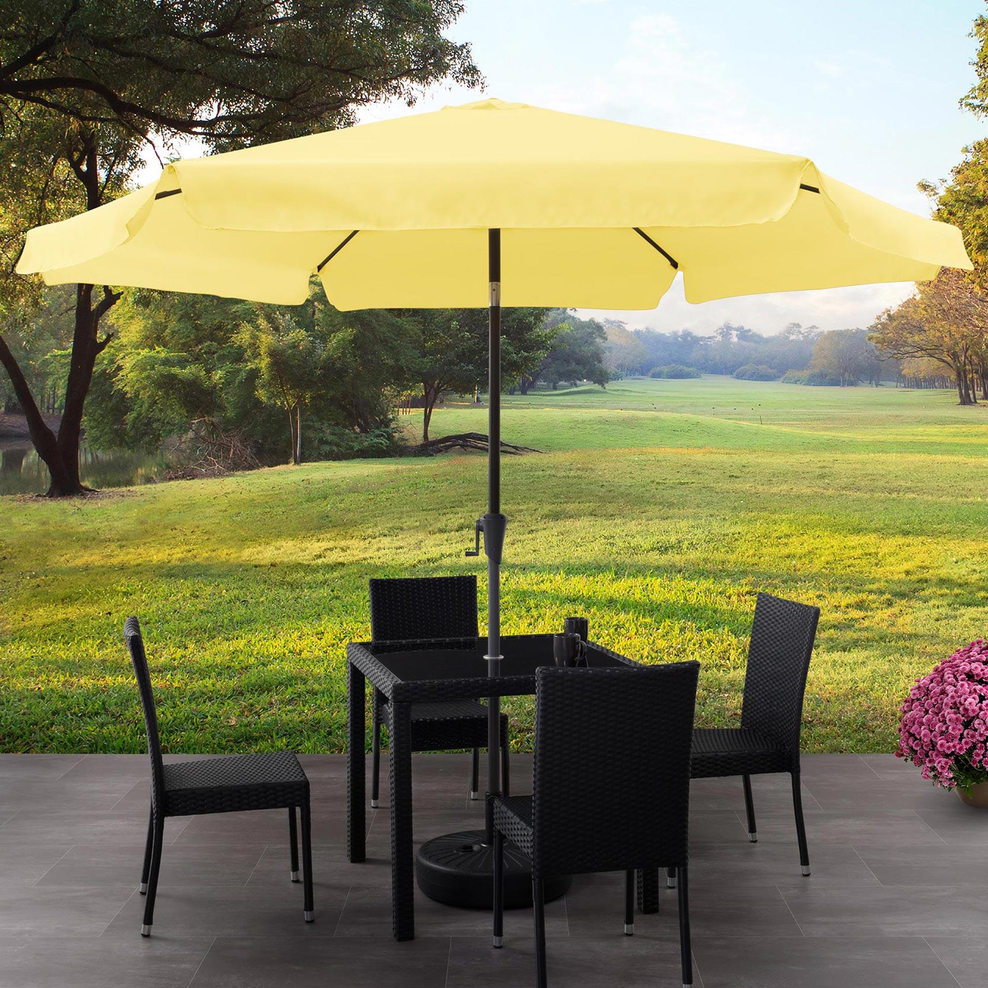 Yellow patio umbrella deals