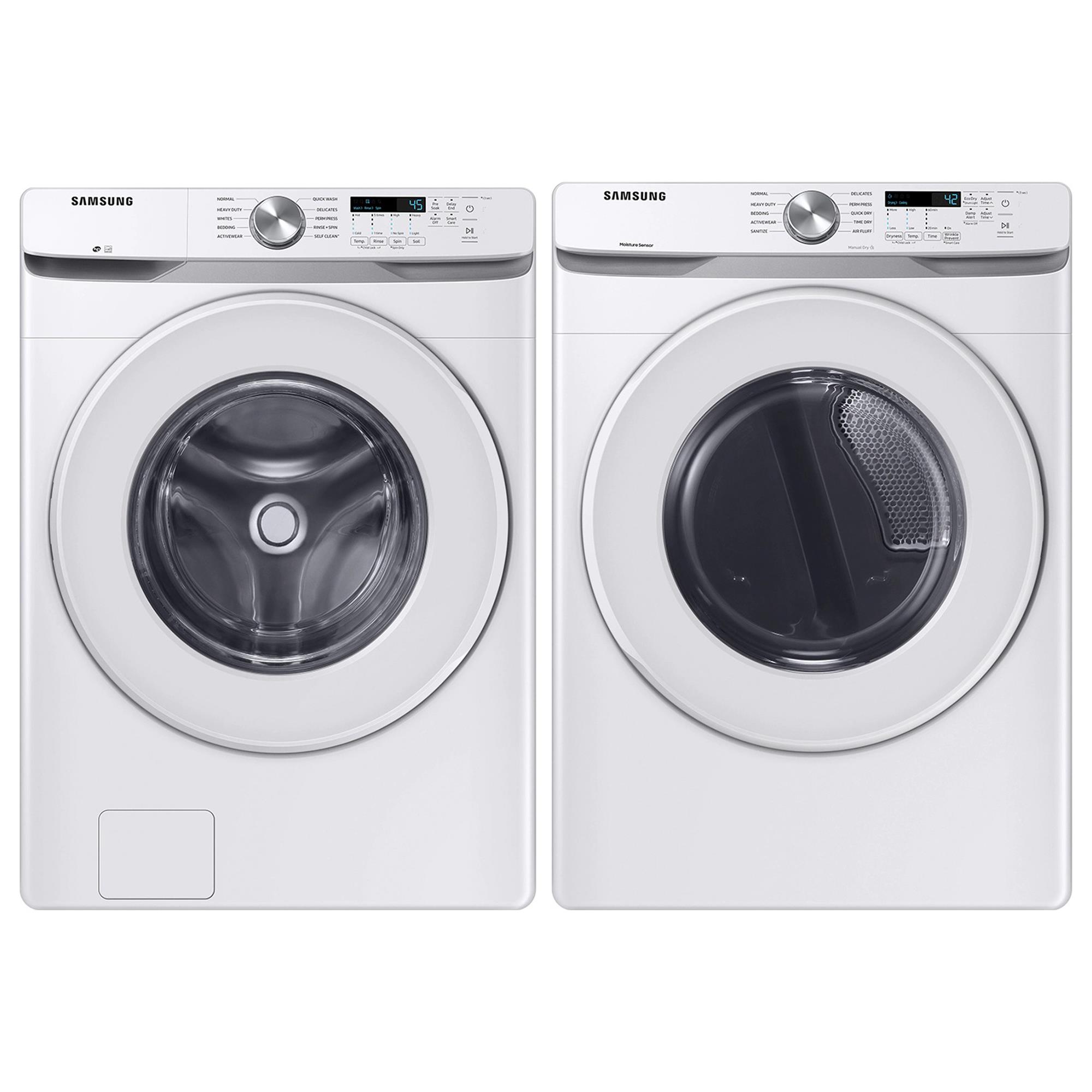 Samsung 4.5 Cu. Ft. Front Load Washer and 7.5 Cu. Ft. Electric Dryer