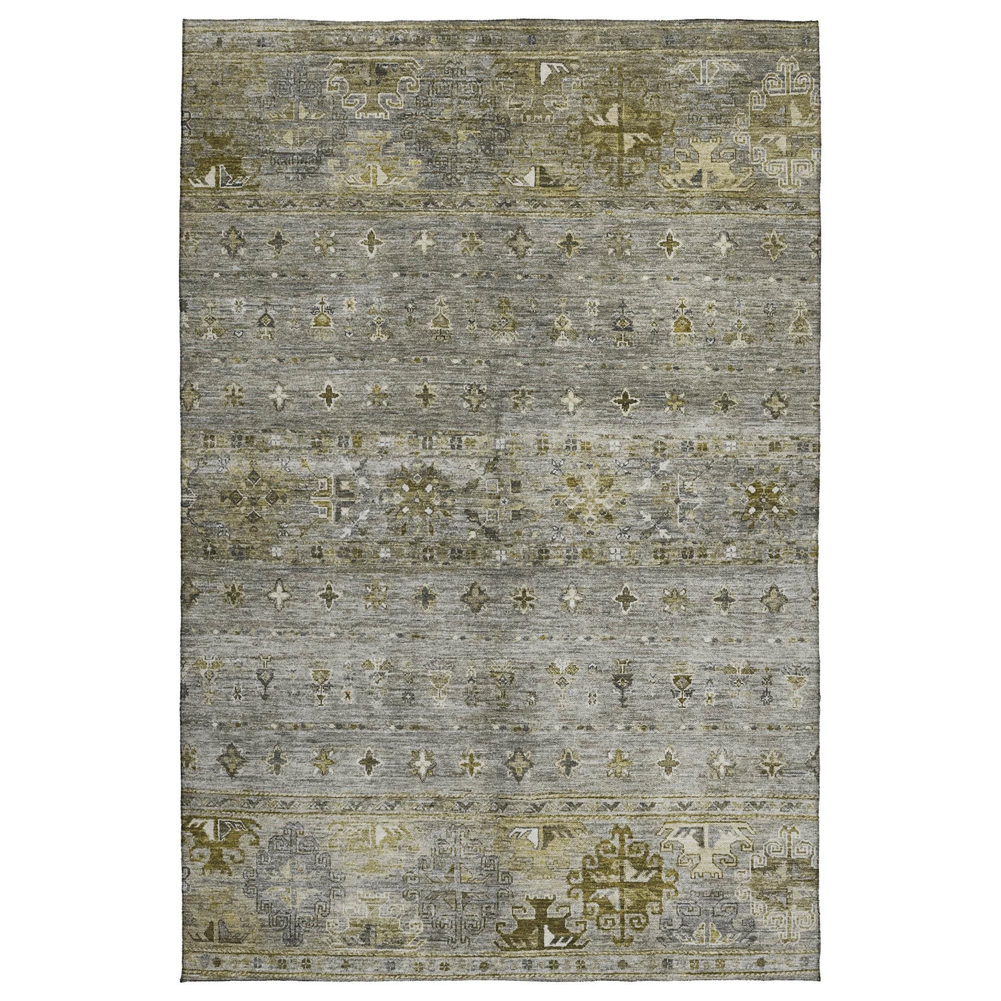 Dalyn Rug Company Karaj KJ5 8' x 10' Pewter Indoor/Outdoor Area Rug