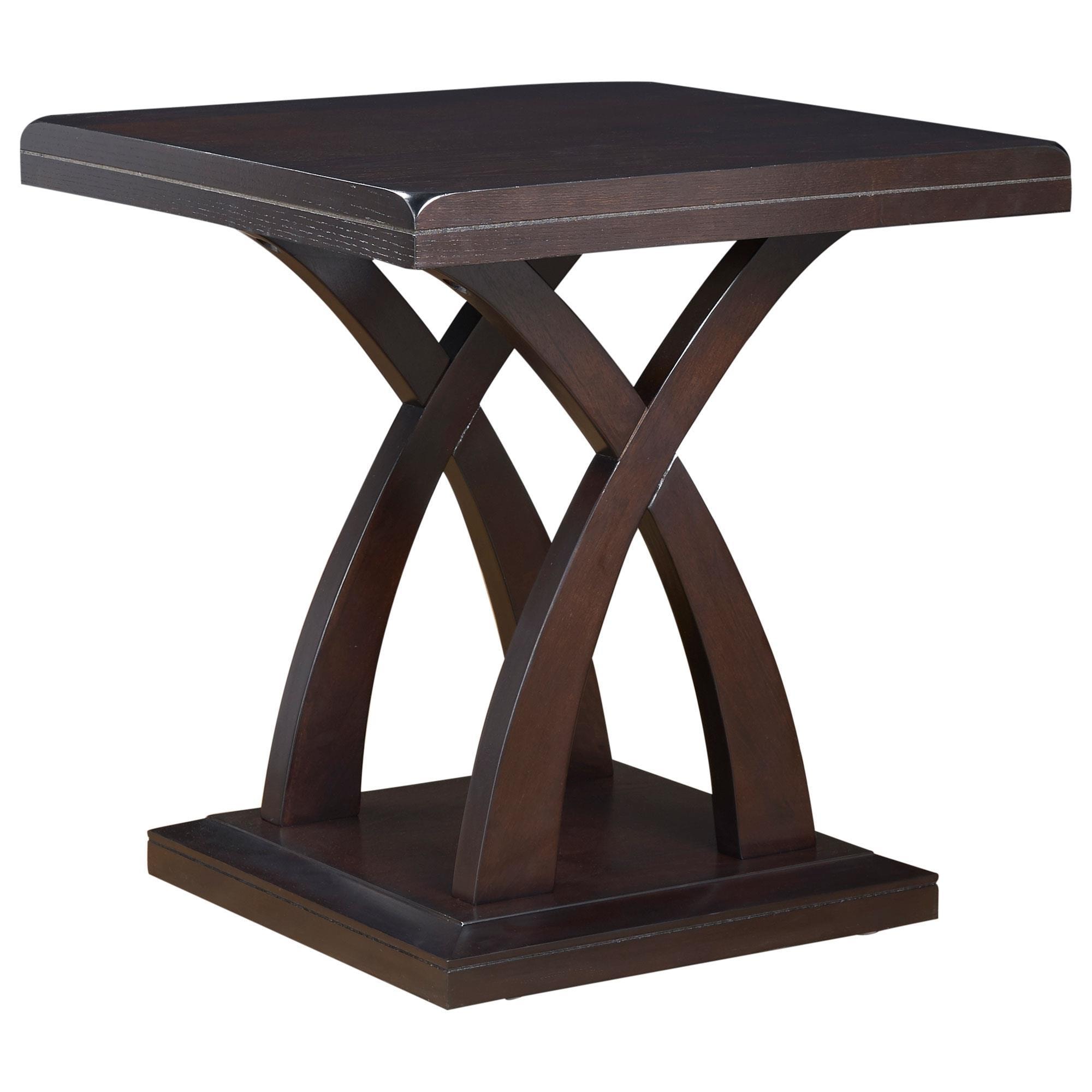 Steve Silver Furniture Jocelyn End Table in Espresso Cherry