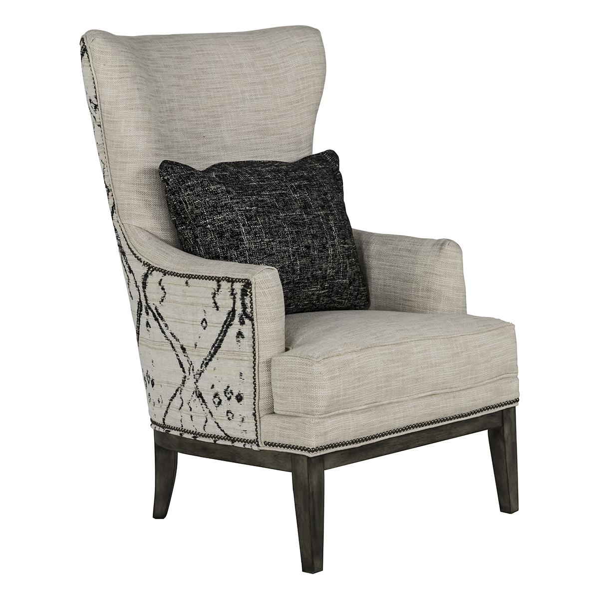 Sam Moore Plantation Wing Chair In White Nebraska Furniture Mart
