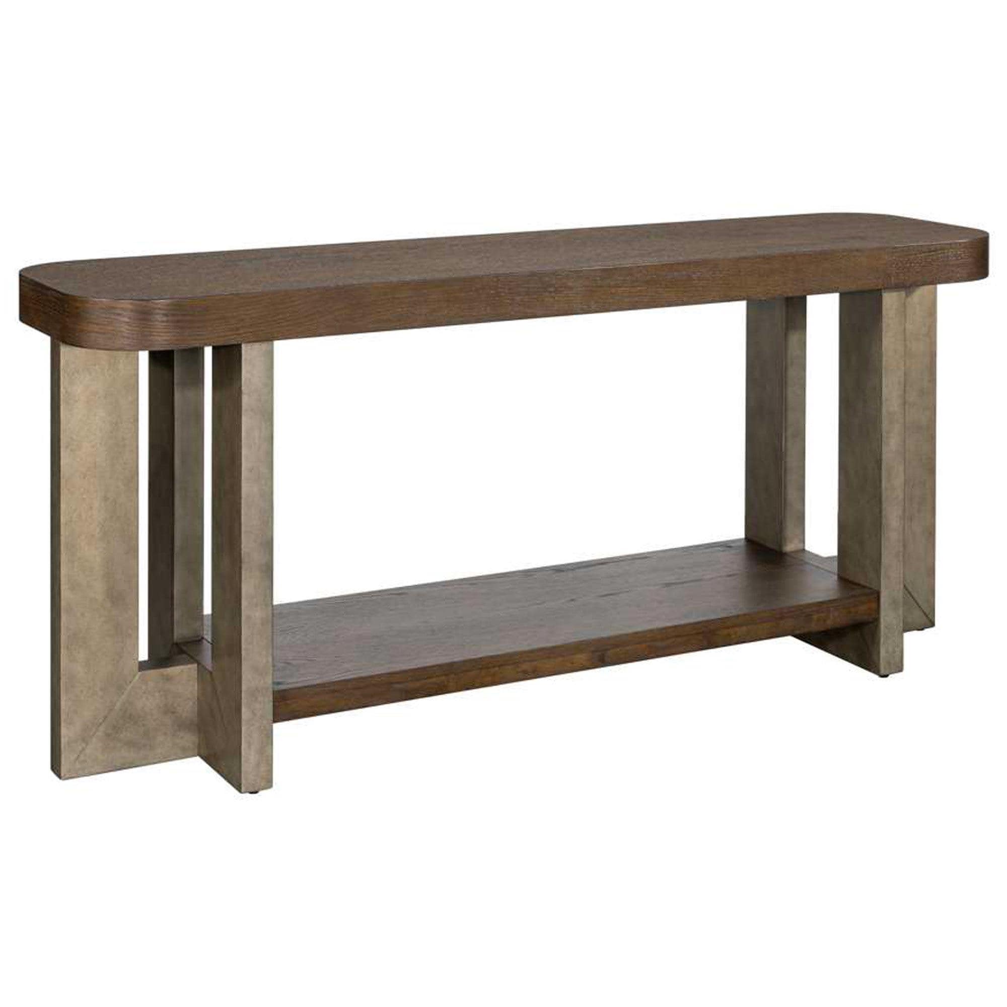 Bassett Mirror Company Nova Console Table in Charcoal Oak