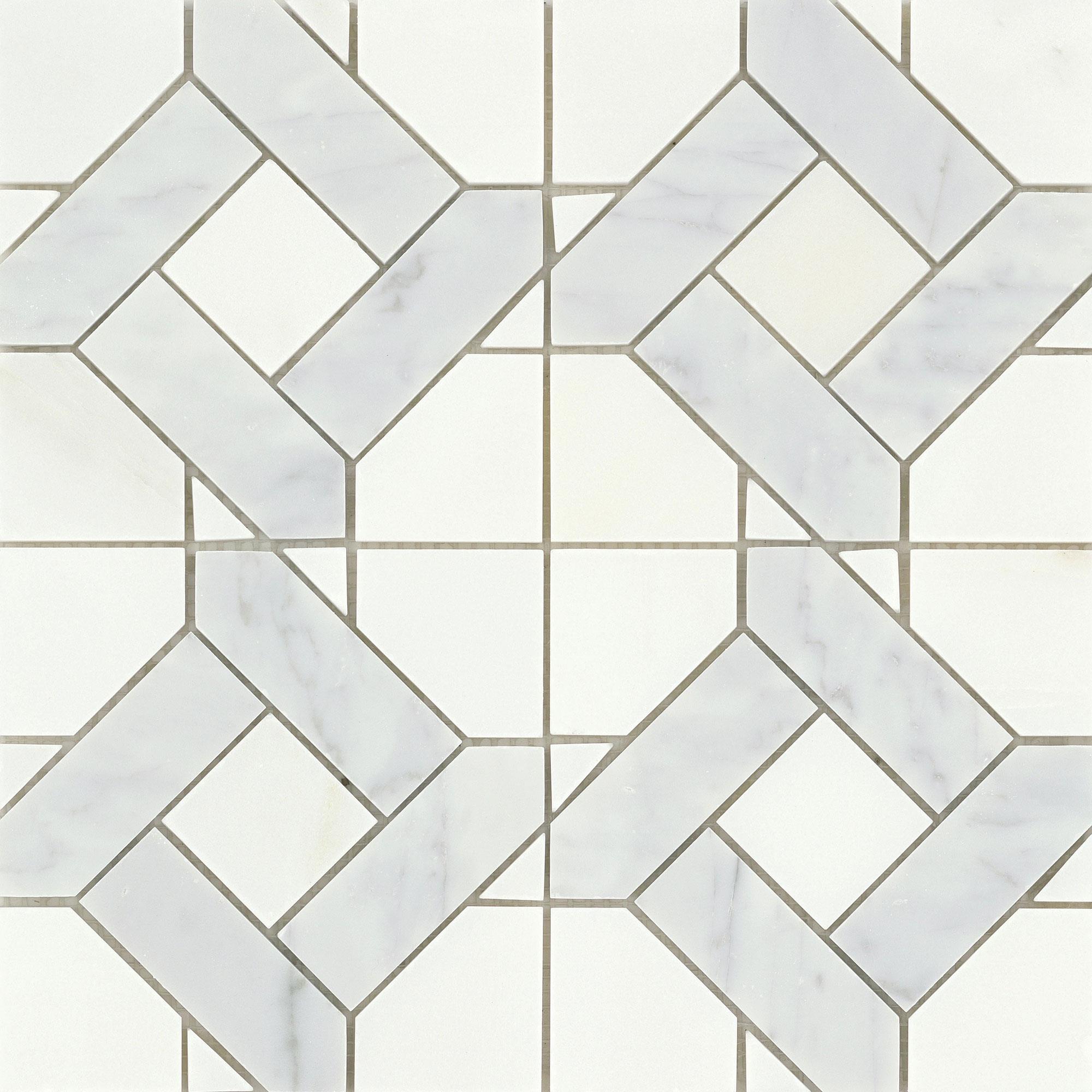 Emser Allure 12 X 12 Mini Manor Silver Natural Stone Mosaic Tile Nebraska Furniture Mart