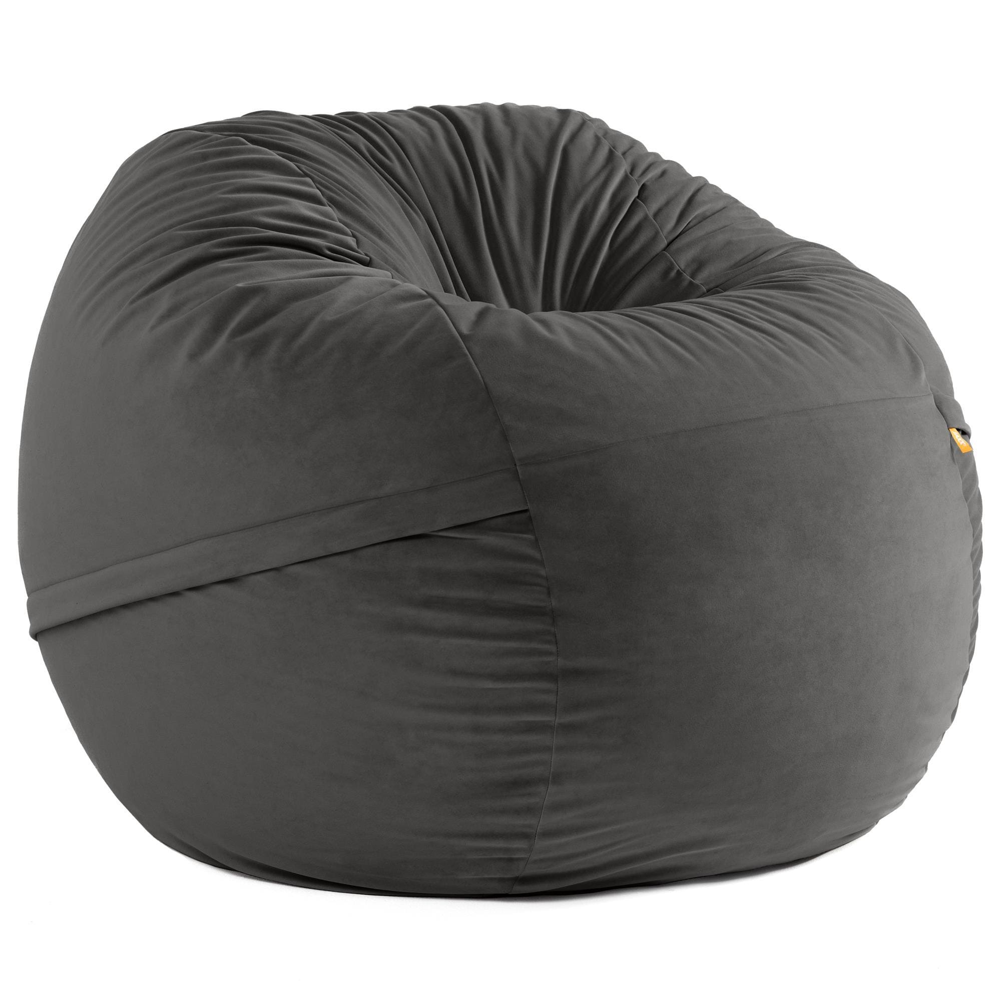 Jaxx Saxx 5' Large Round Bean Bag Chair in Black