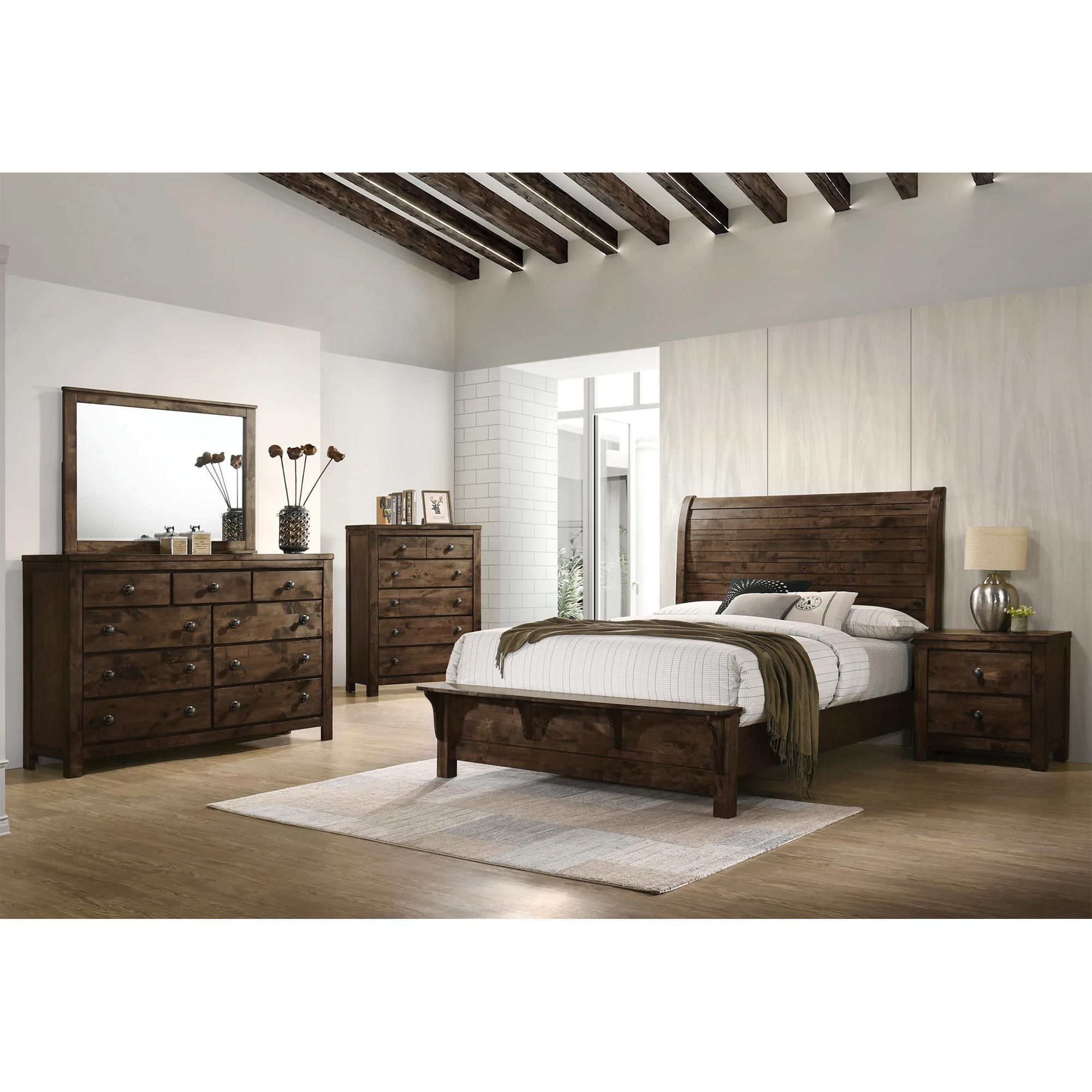New Heritage Design Blue Ridge 4 Piece King Bedroom Set in