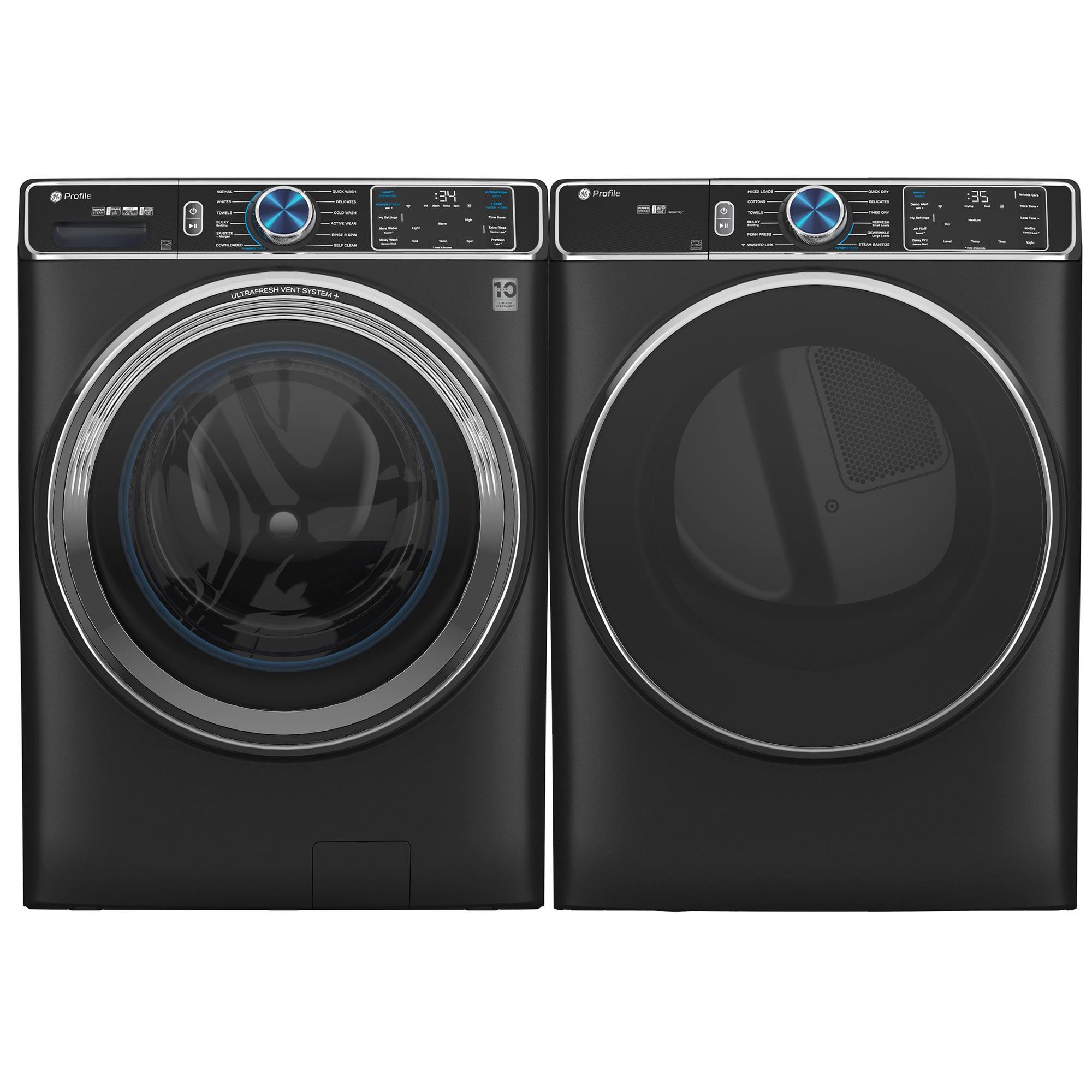 GE Profile 5.3 Cu. Ft. Front Load Washer and 7.8 Cu Ft. Smart Gas Dryer