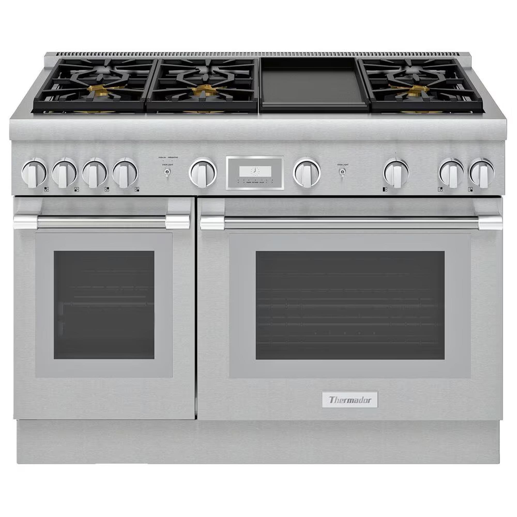 Thermador 48" Pro Harmony Standard Depth Gas Range in Stainless Steel