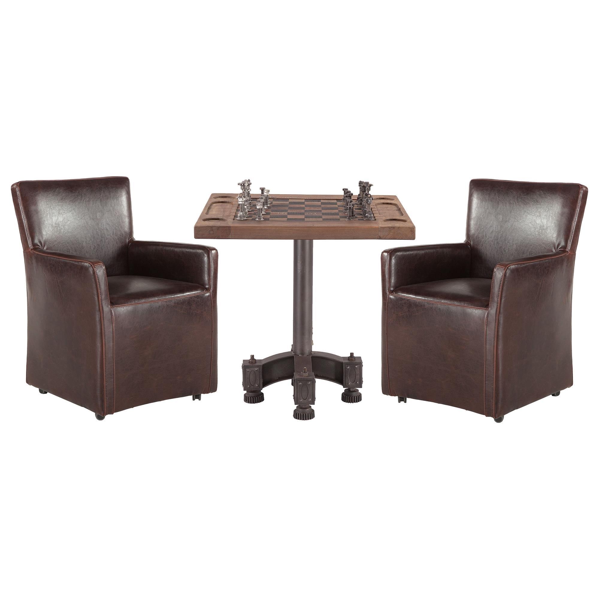 Home Trends & Design 3-Piece Game Table Set in Natural | NFM