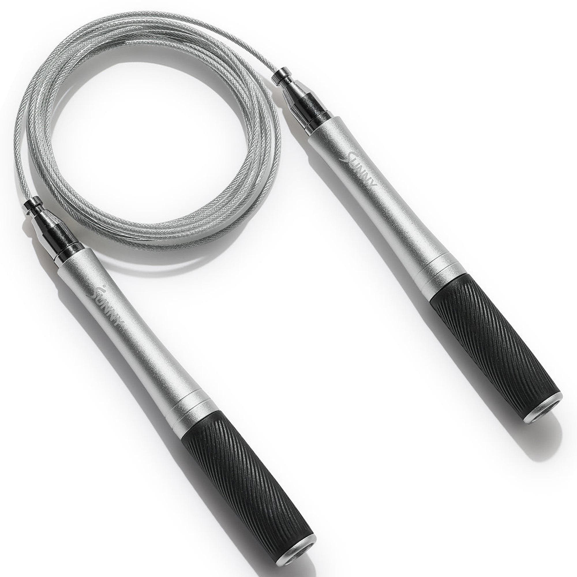 Soon Jump Rope Sunny Health & Fitness Speed Jump Rope in Black and Silver
