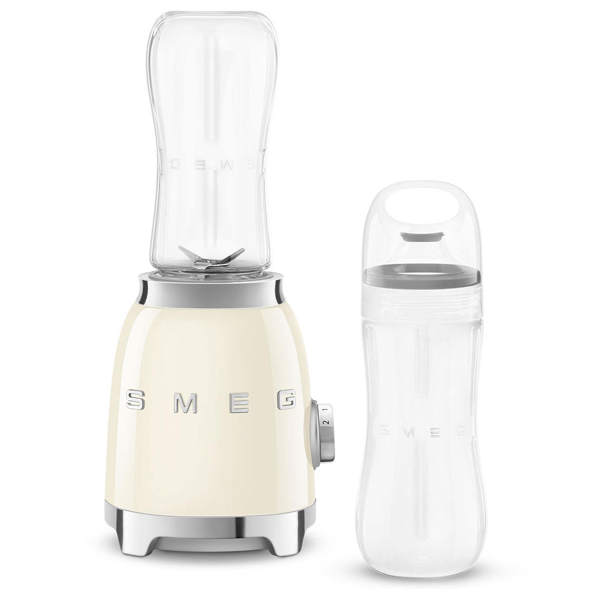 SMEG 2-Speed Personal Blender in Cream and Chrome
