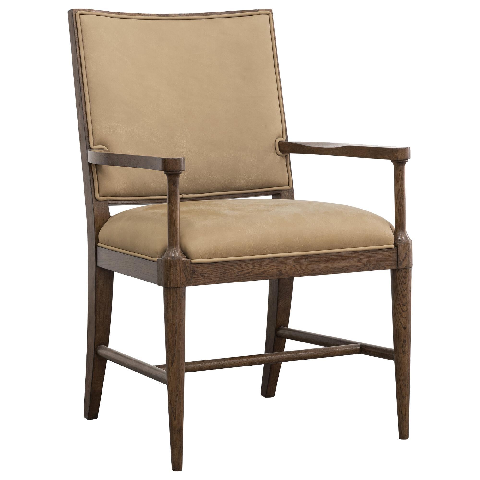 Hooker Furniture Cashiers Arm Chair in Chestnut
