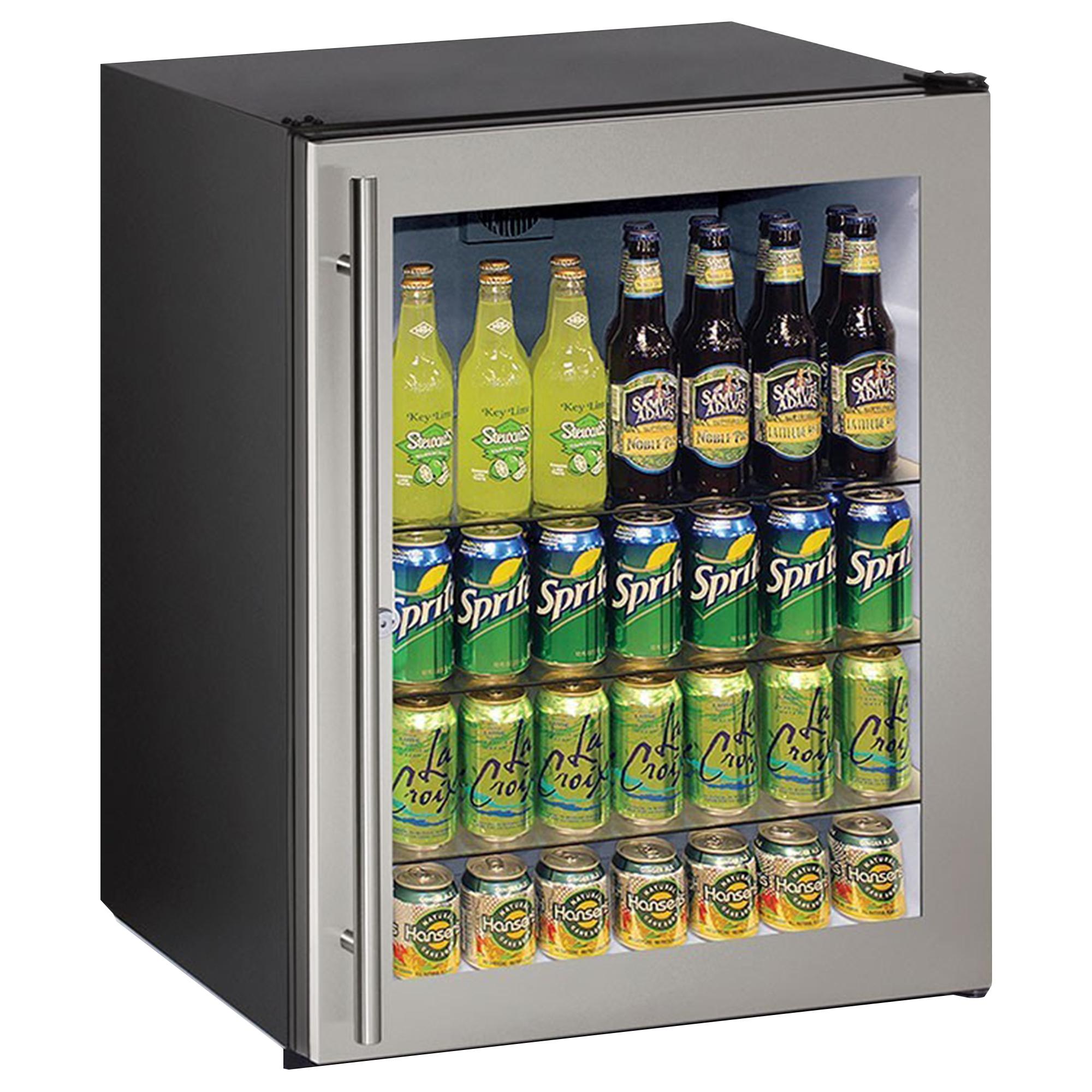ULine 24" Counter Depth Compact Refrigerator in Stainless Steel