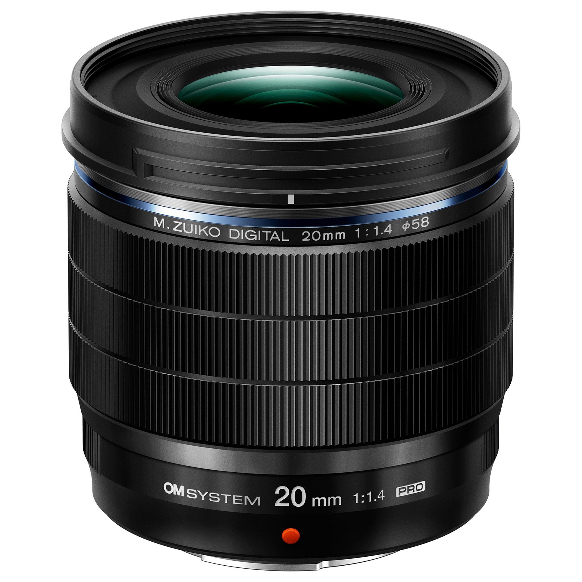 【美品】 M.ZUIKO DIGITAL ED 20mm F1.4 PRO OM System M.Zuiko Digital ED 20mm f/1.4 Pro Lens in Black