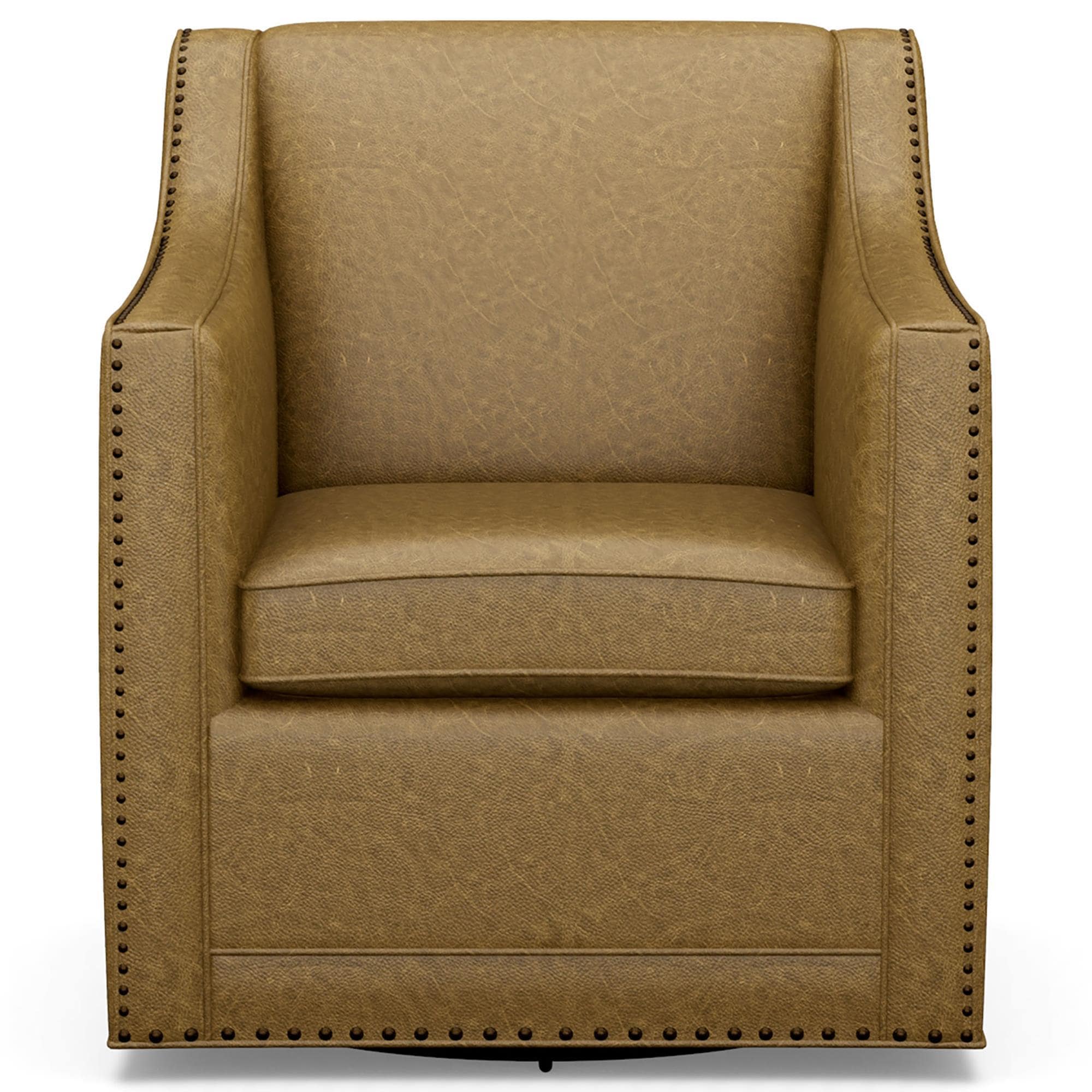 Lexington Furniture Barrier Leather Swivel Chair in Brown Shop NFM