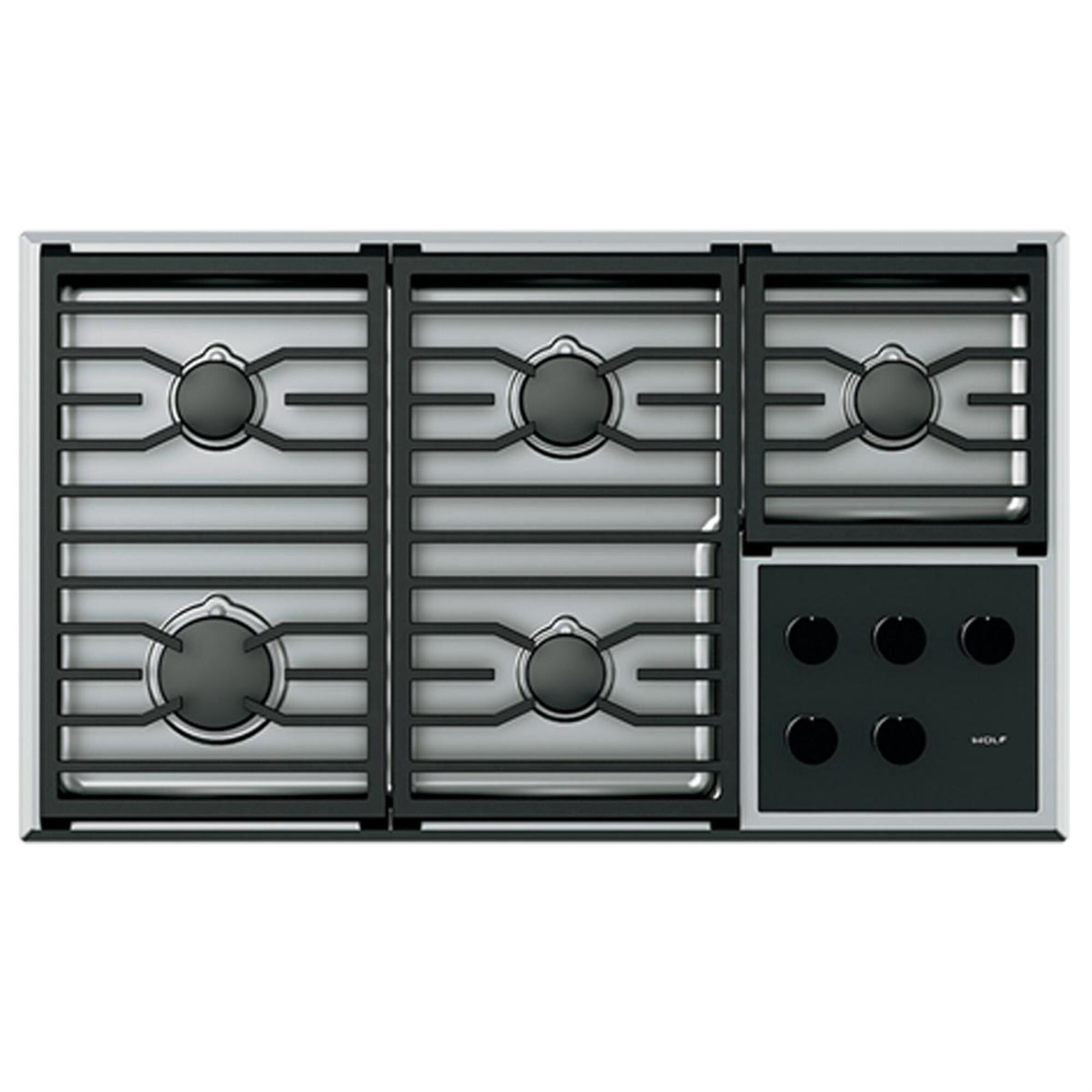Wolf 36" Transitional Gas Cooktop Nebraska Furniture Mart