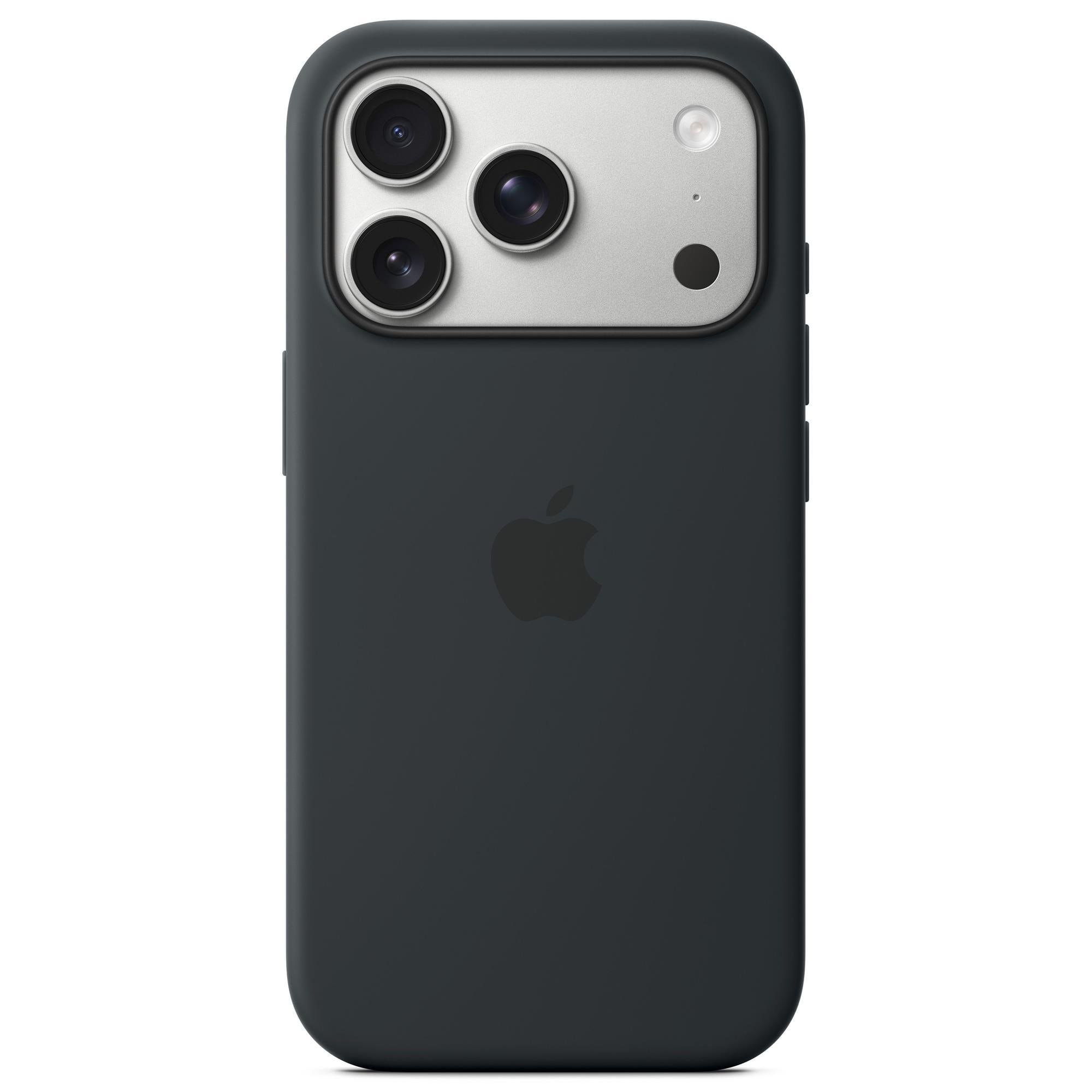 Apple Silicone Case with MagSafe in iPhone 17 Pro in Black