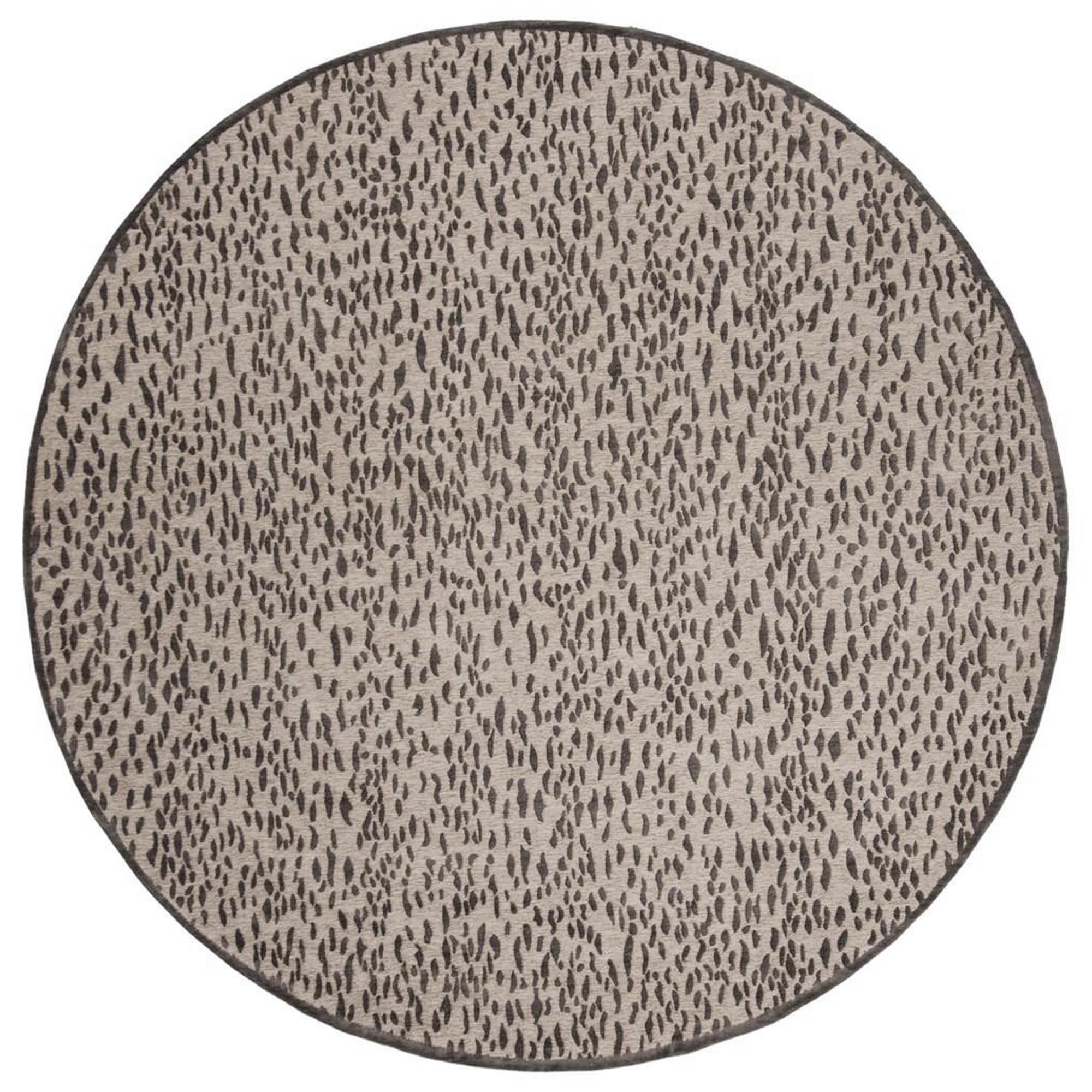 6' x 6' Round Dark Grey Ivory Safavieh Marbella Collection MRB657A Handmade Chenille Area Rug 6' x 6' Round Dark Grey Ivory Safavieh Marbella Collection MRB657A Handmade Chenille Area Rug