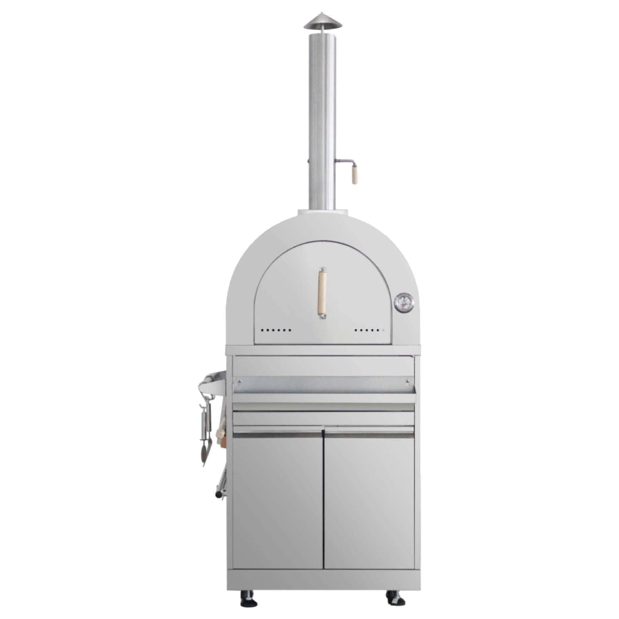 Thor Kitchen Pizza Oven with Cabinet In Stainless Steel