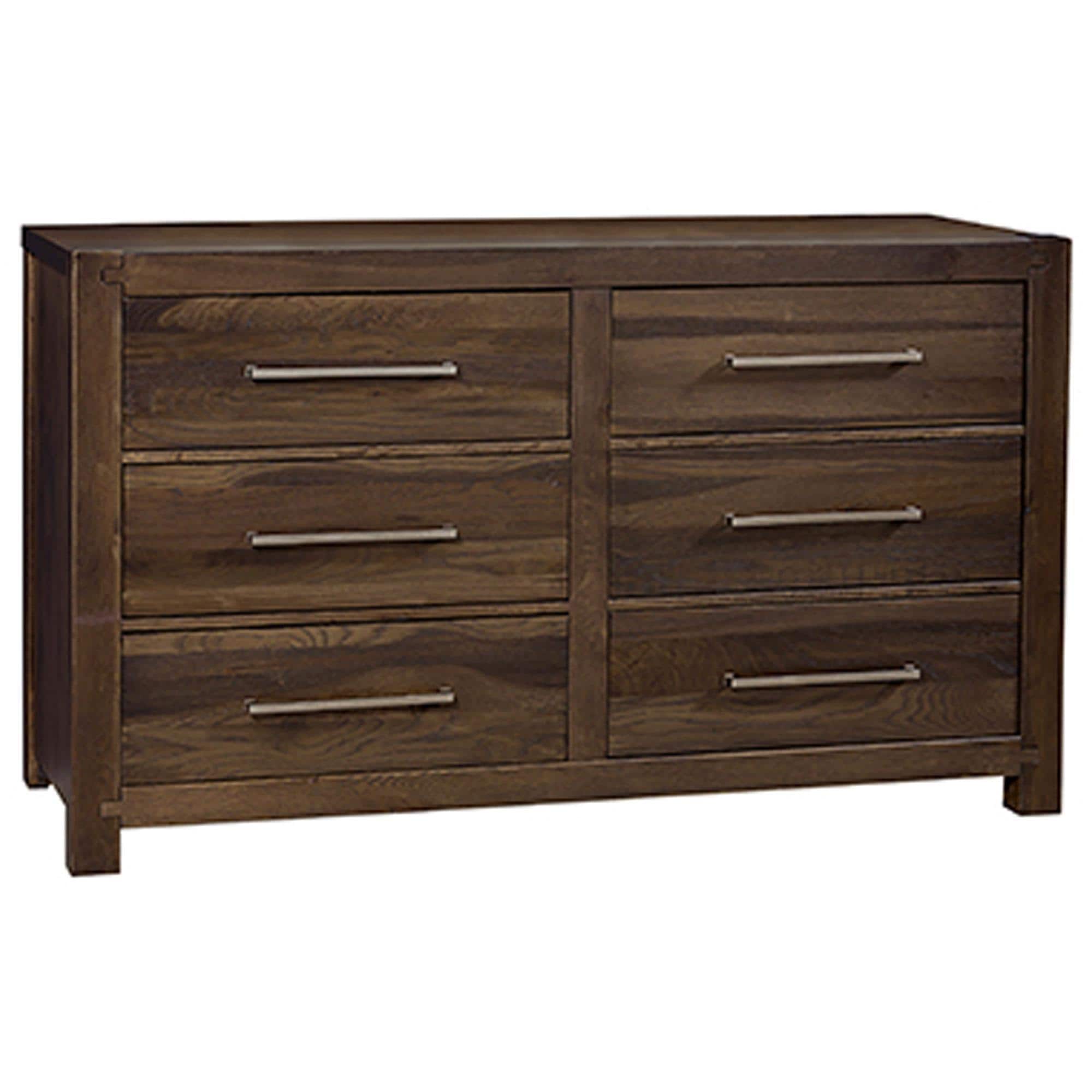 white christmas dresses Henry 65″ 6-Drawer Reeded Dresser, Espresso Finish – Luna Furniture main image 1