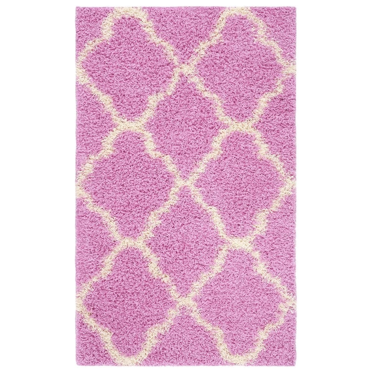 Safavieh Dallas Shag SGD257I-3 3' x 5' Pink/Ivory Area Rug