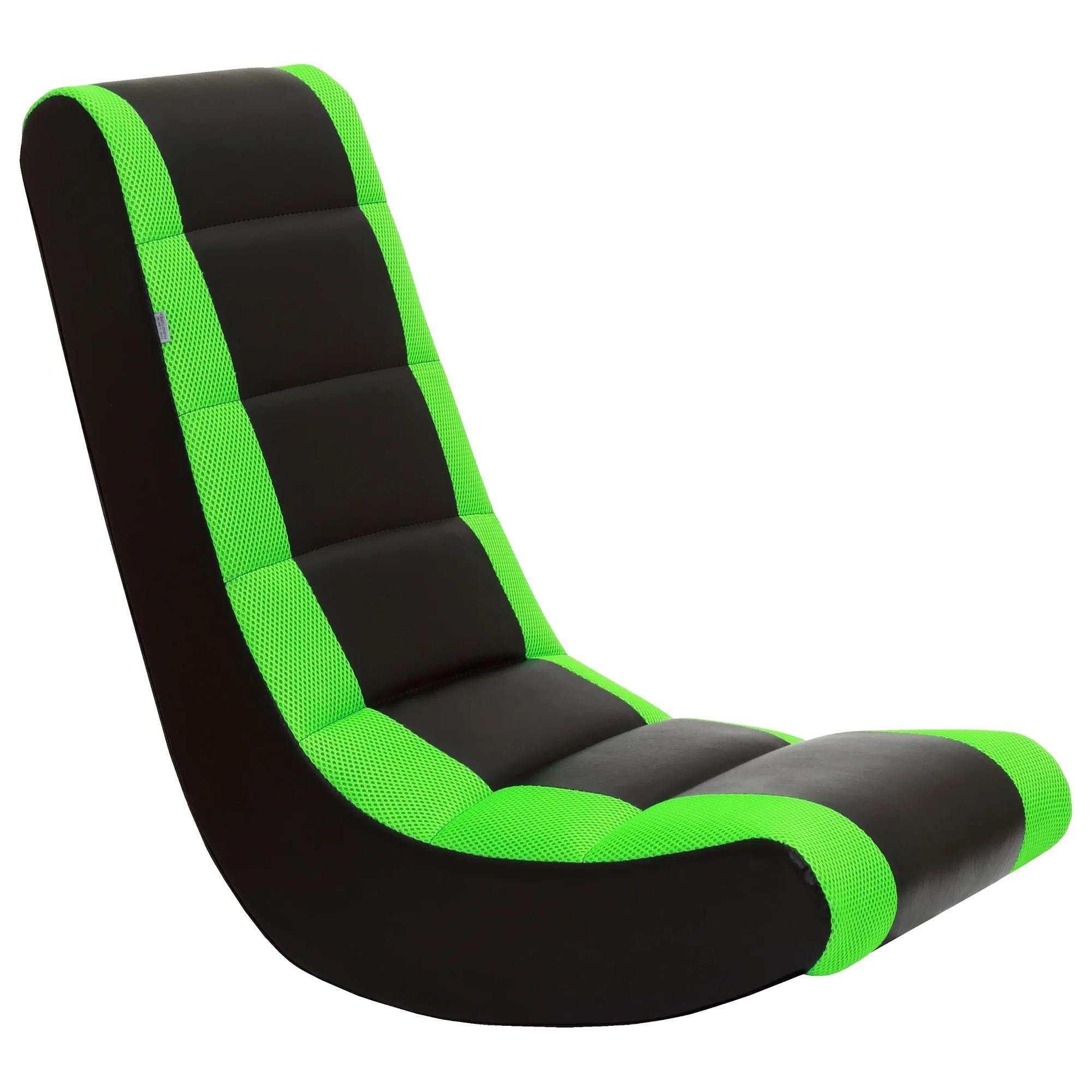 Sanford Classic Video Rocker Gaming Chair in Green and Black NFM