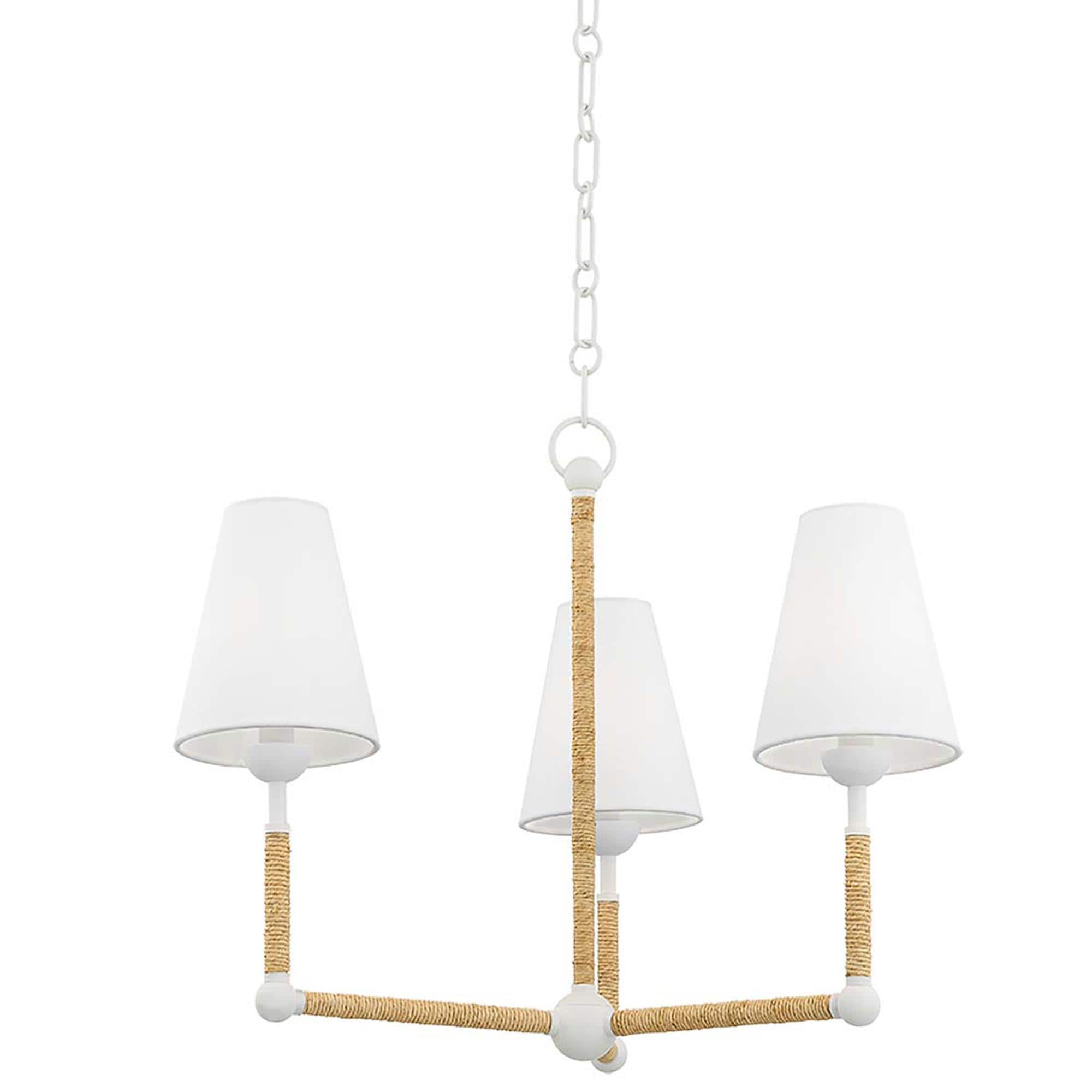 Mitzi Lighting Mariana 3-Light Chandelier in Texture White