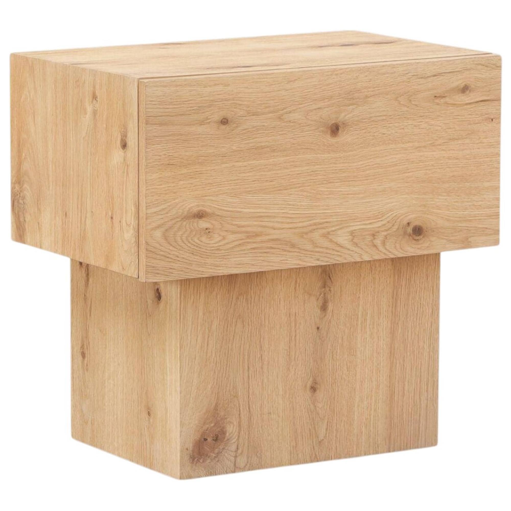 CityLine Shawn 1 Drawer Nightstand in Natural