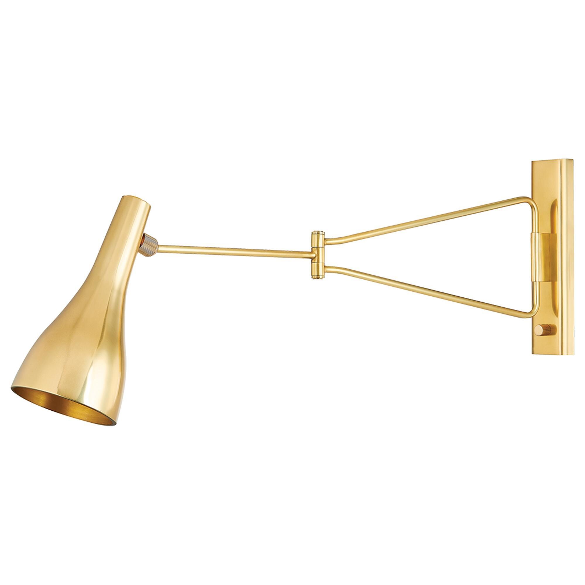 Hudson Valley Lighting Northford 1-Light Wall Sconce in Aged Brass