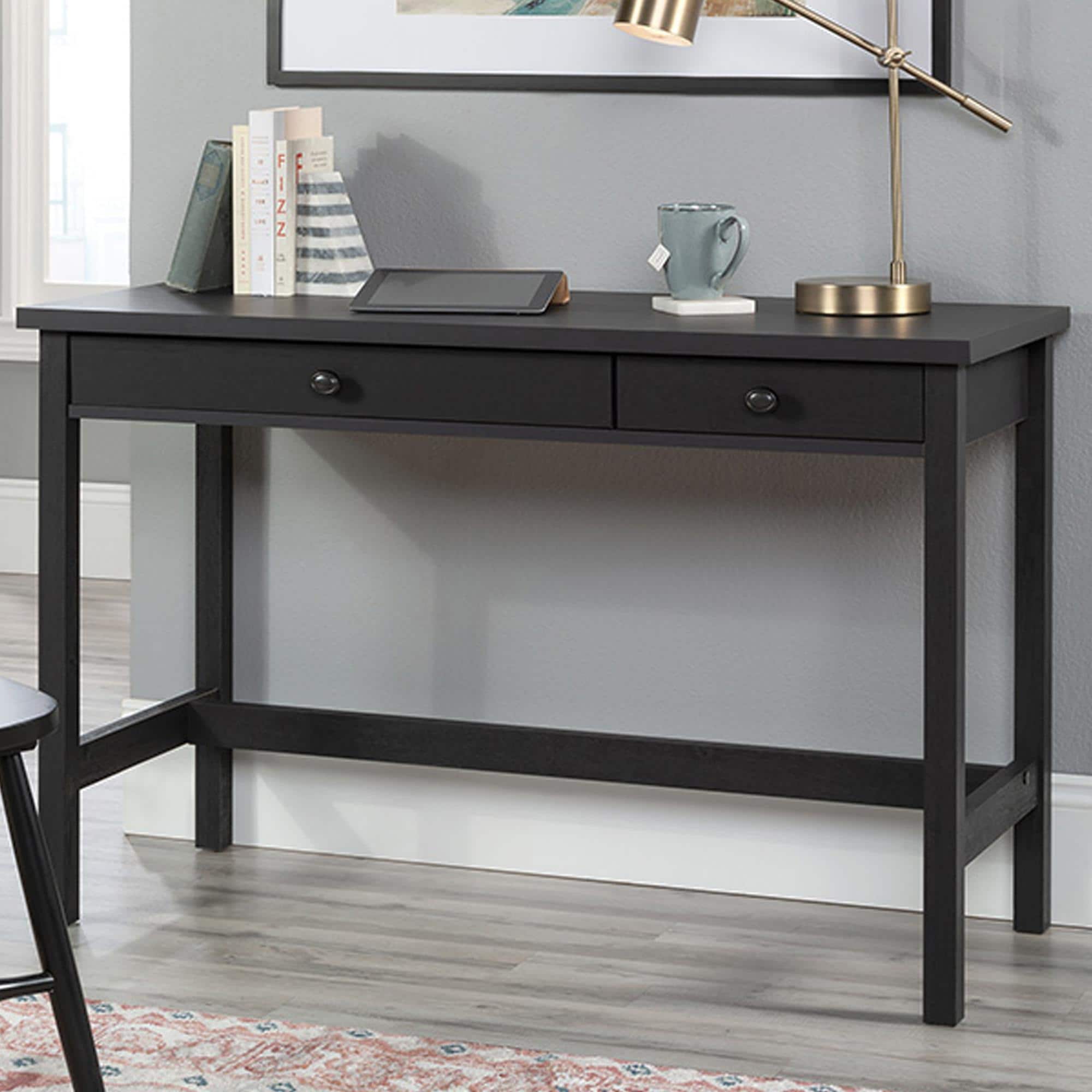 Sauder Rustic Writing Desk in Raven Oak | Nebraska Furniture Mart