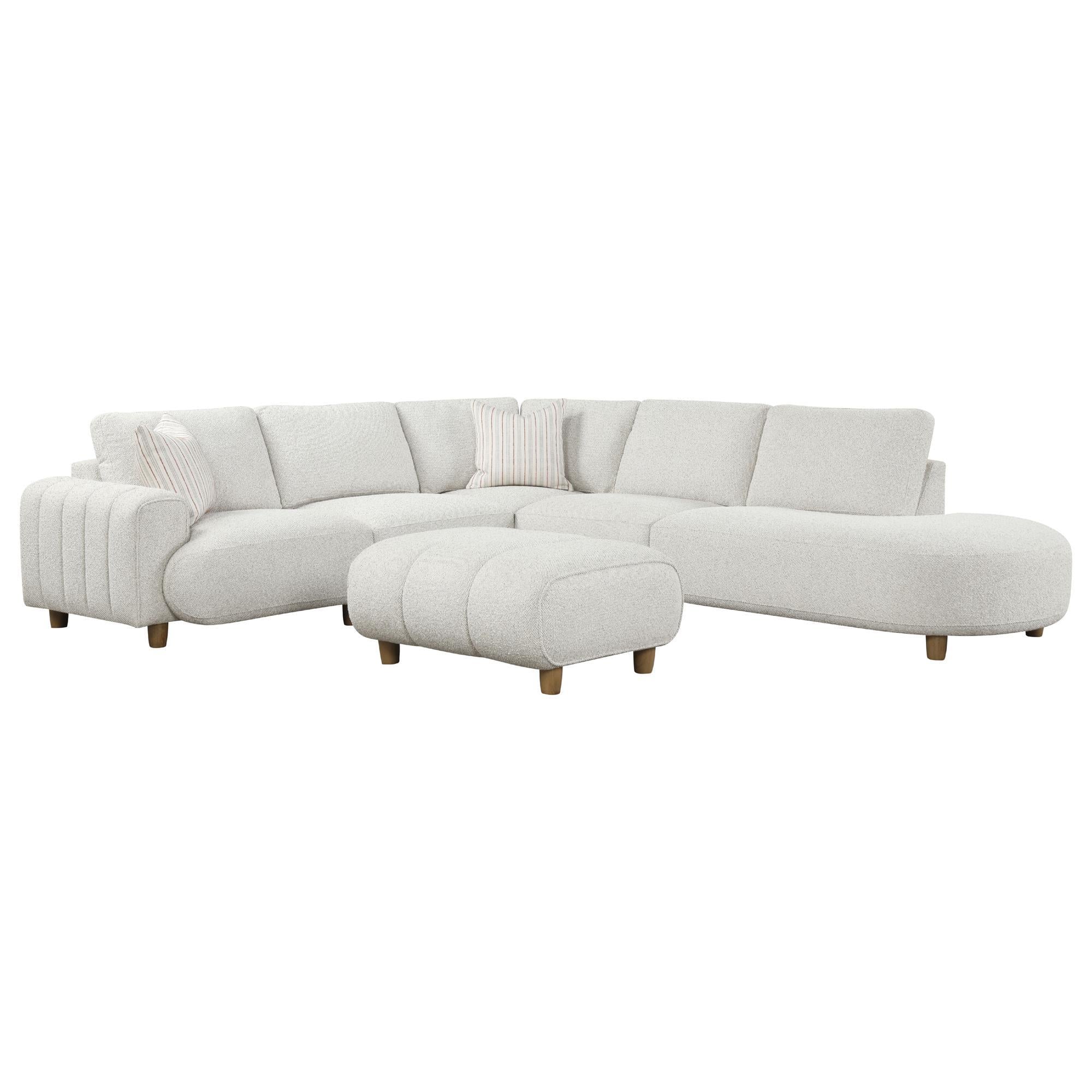 Nura Home 5-Piece Sectional in Geller Marble