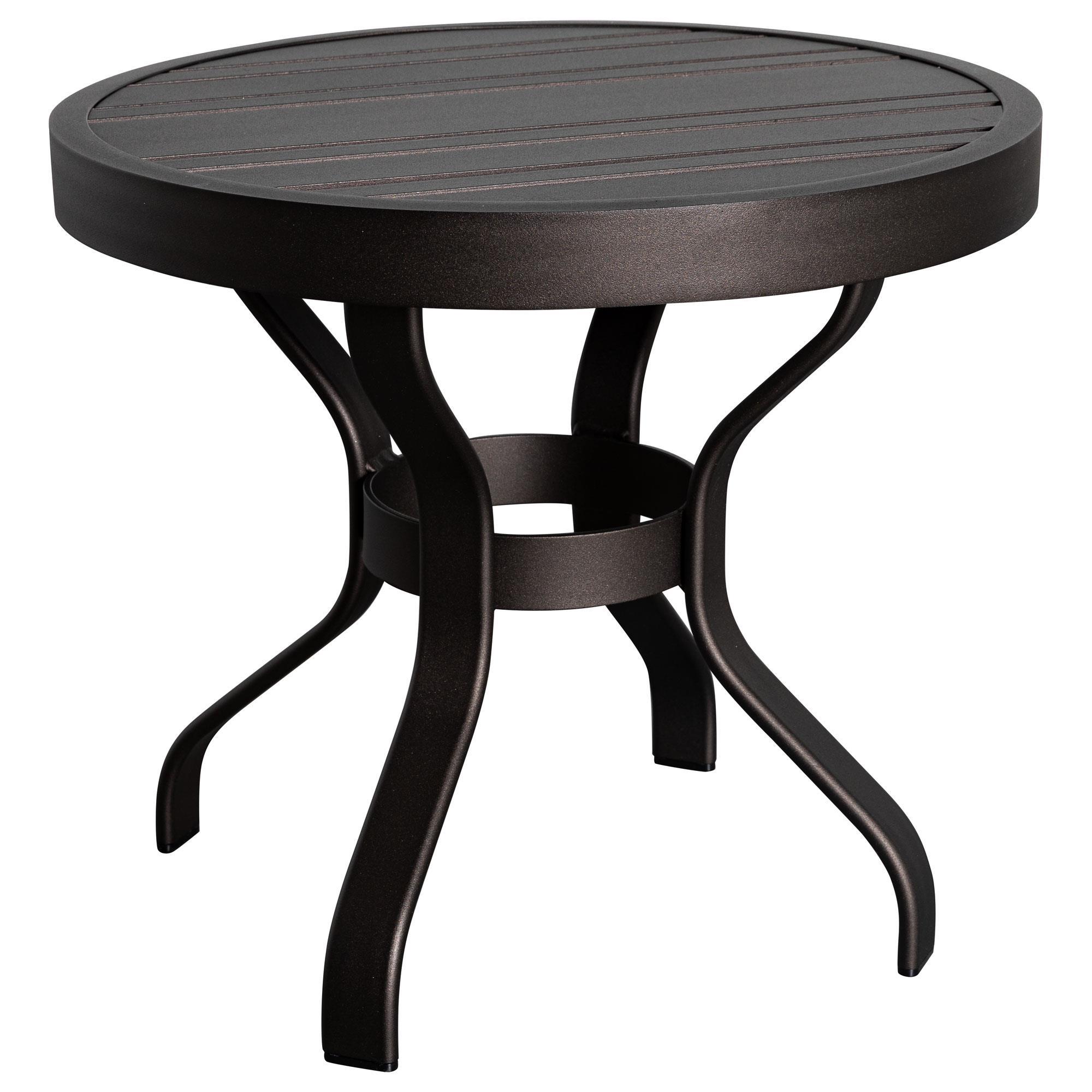 Woodard 22" Round Patio End Table in Twilight Table Only Shop NFM